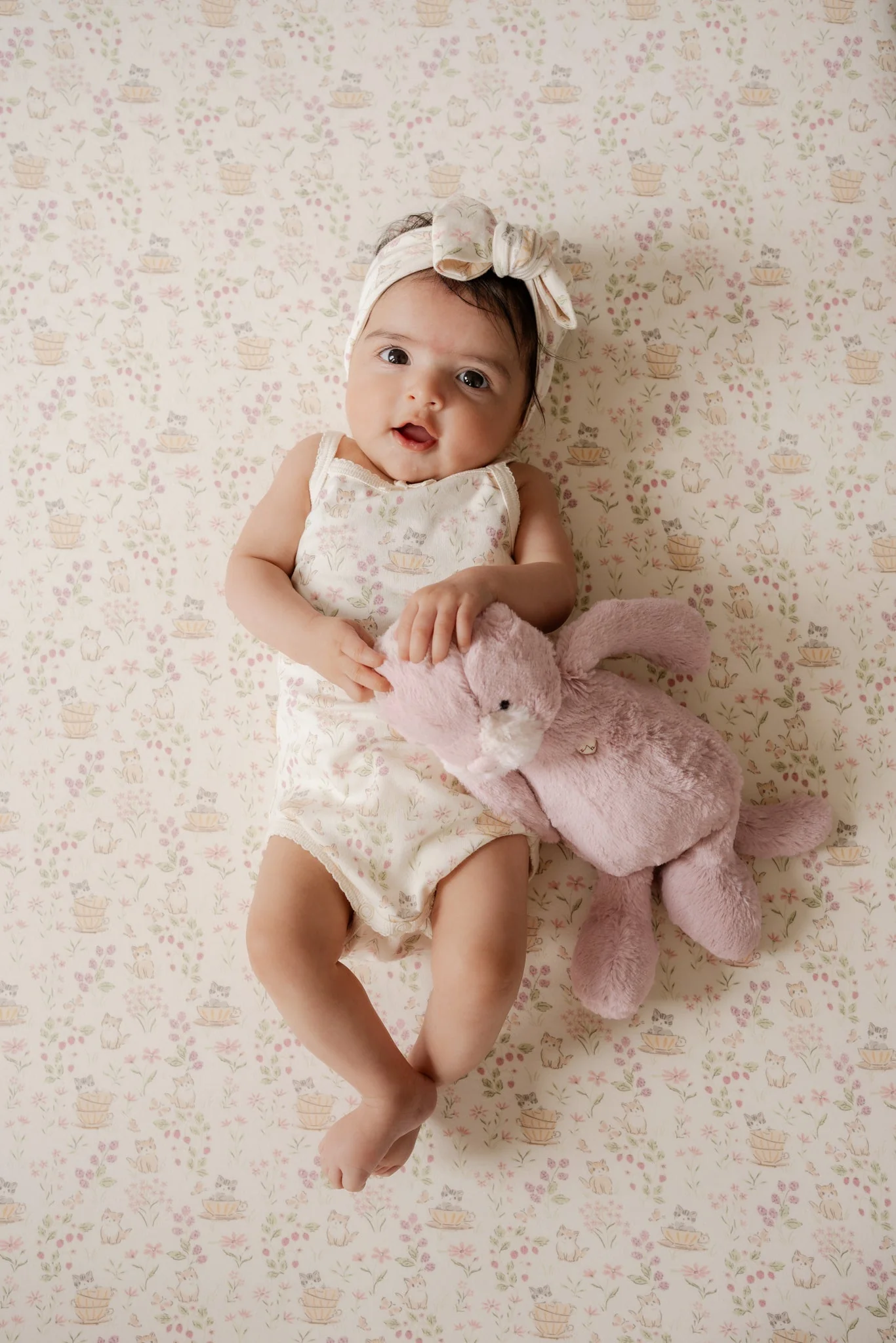 Organic Cotton Bridget Singlet Bodysuit - Moons Garden - Image 3