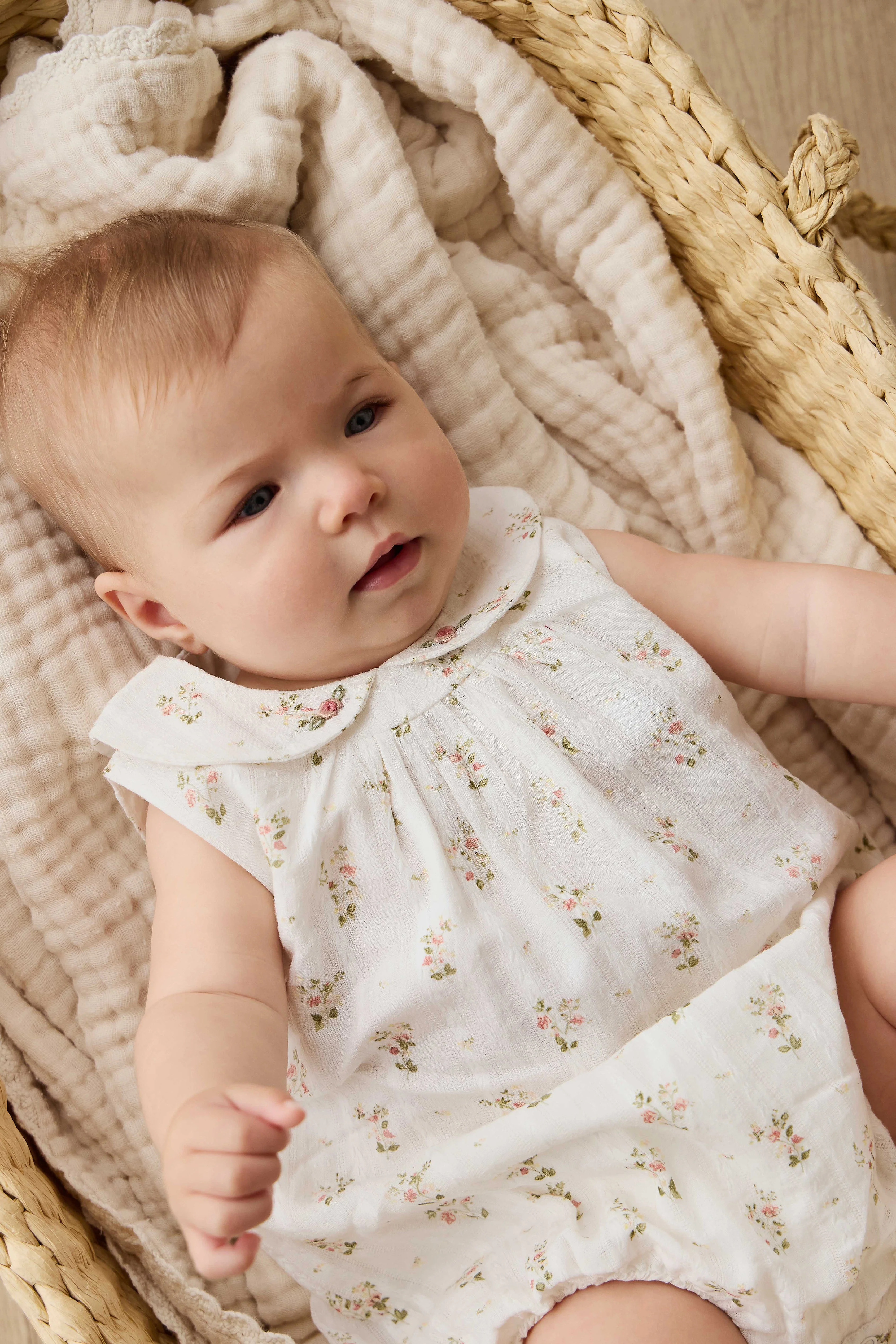 Organic Cotton Brynlee Playsuit - Josepha Egret - Image 11
