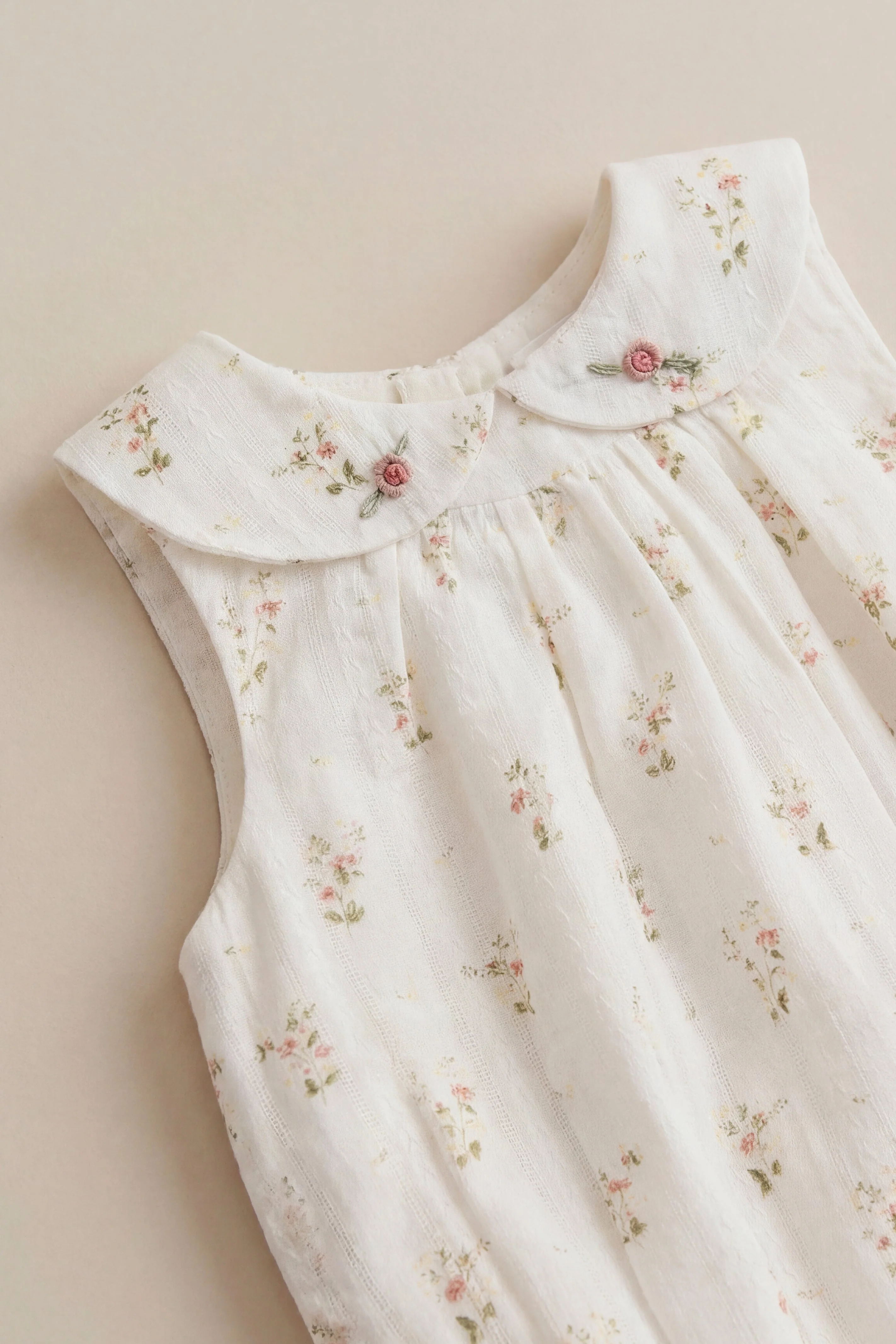 Organic Cotton Brynlee Playsuit - Josepha Egret - Image 5
