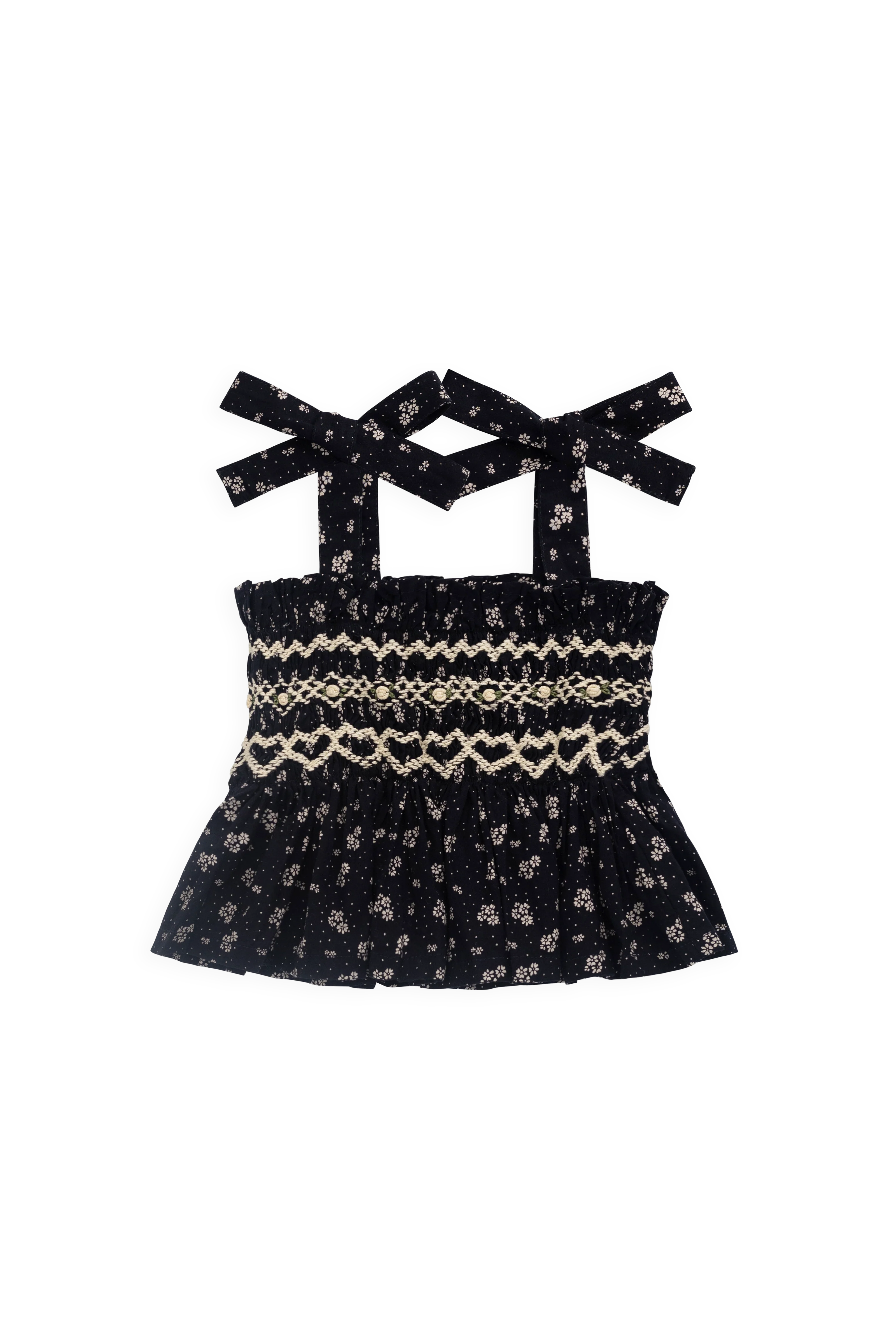 Organic Cotton Carine Top - Maisie Navy - Image 2