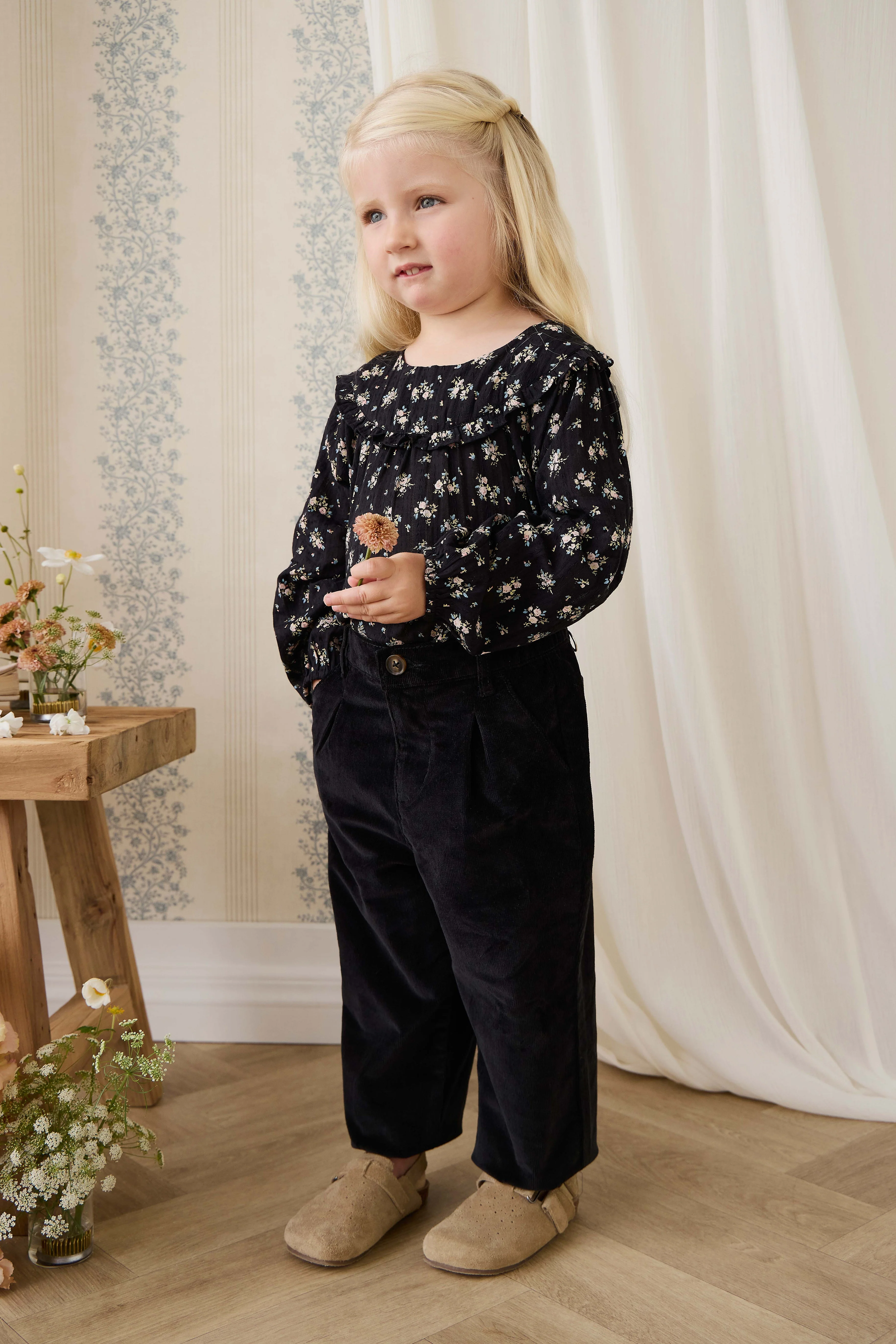 Organic Cotton Caroline Blouse - Cassie Caviar - Image 10