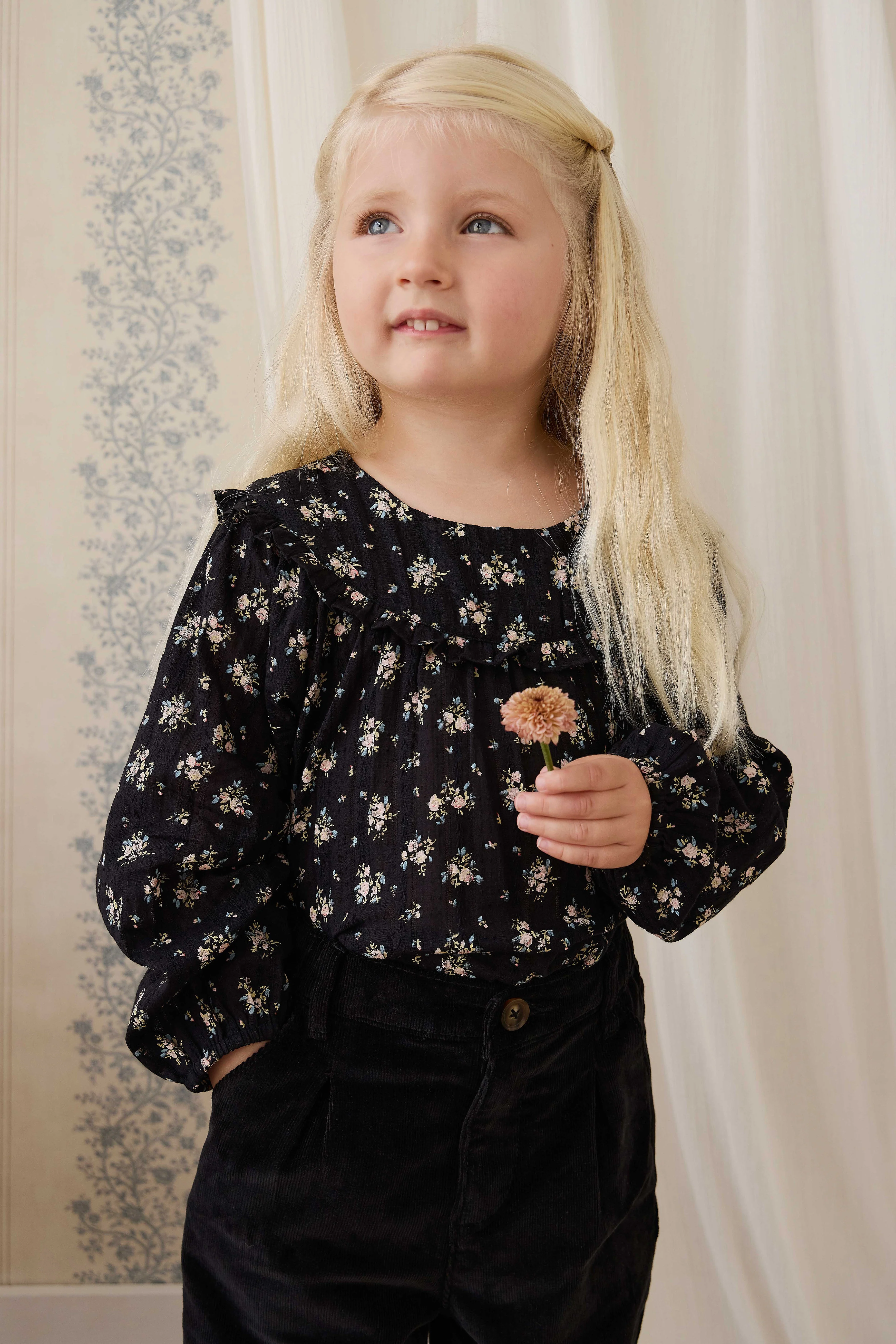 Organic Cotton Caroline Blouse - Cassie Caviar - Image 7