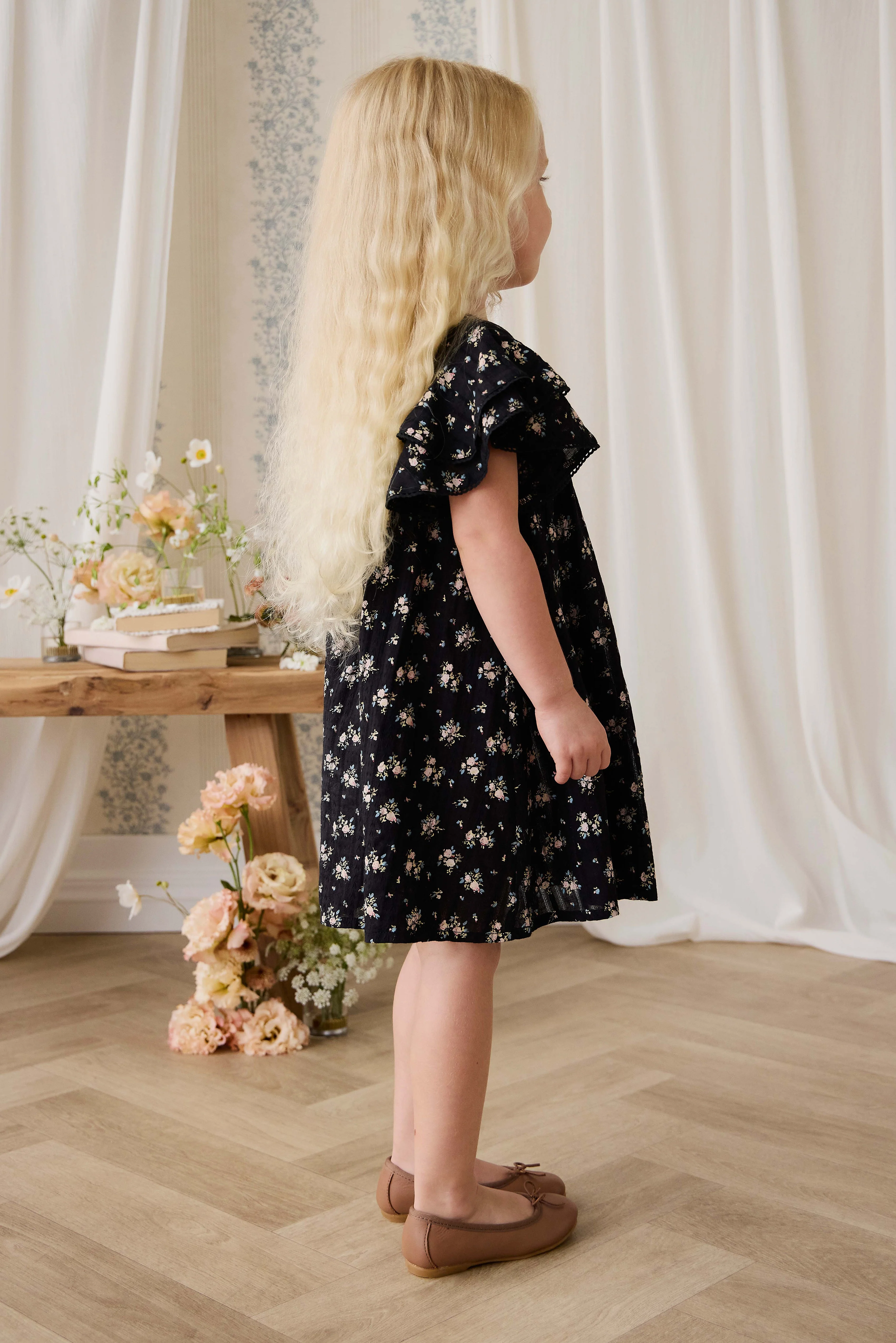 Organic Cotton Caroline Dress - Cassie Caviar - Image 11