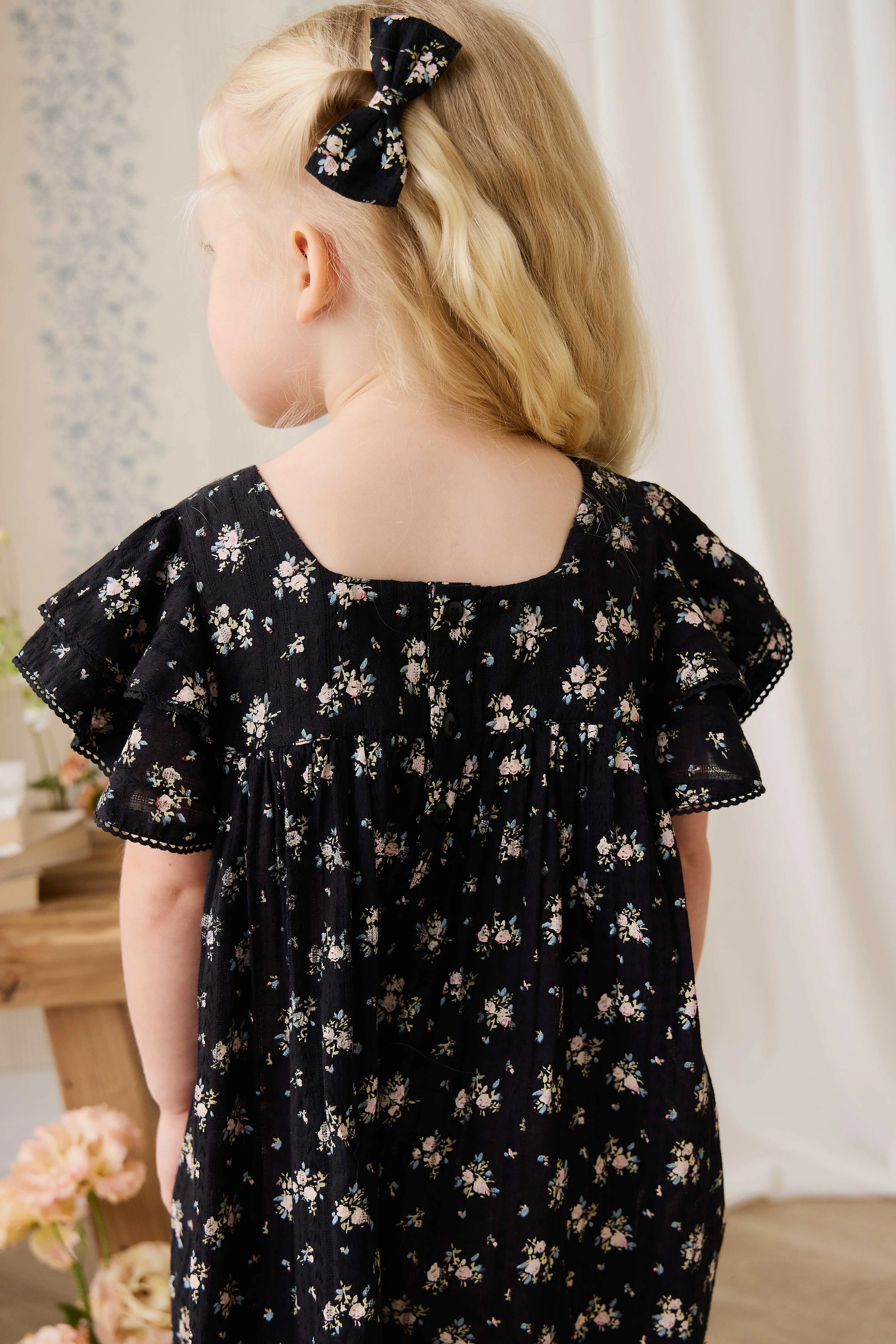Organic Cotton Caroline Dress - Cassie Caviar - Image 8