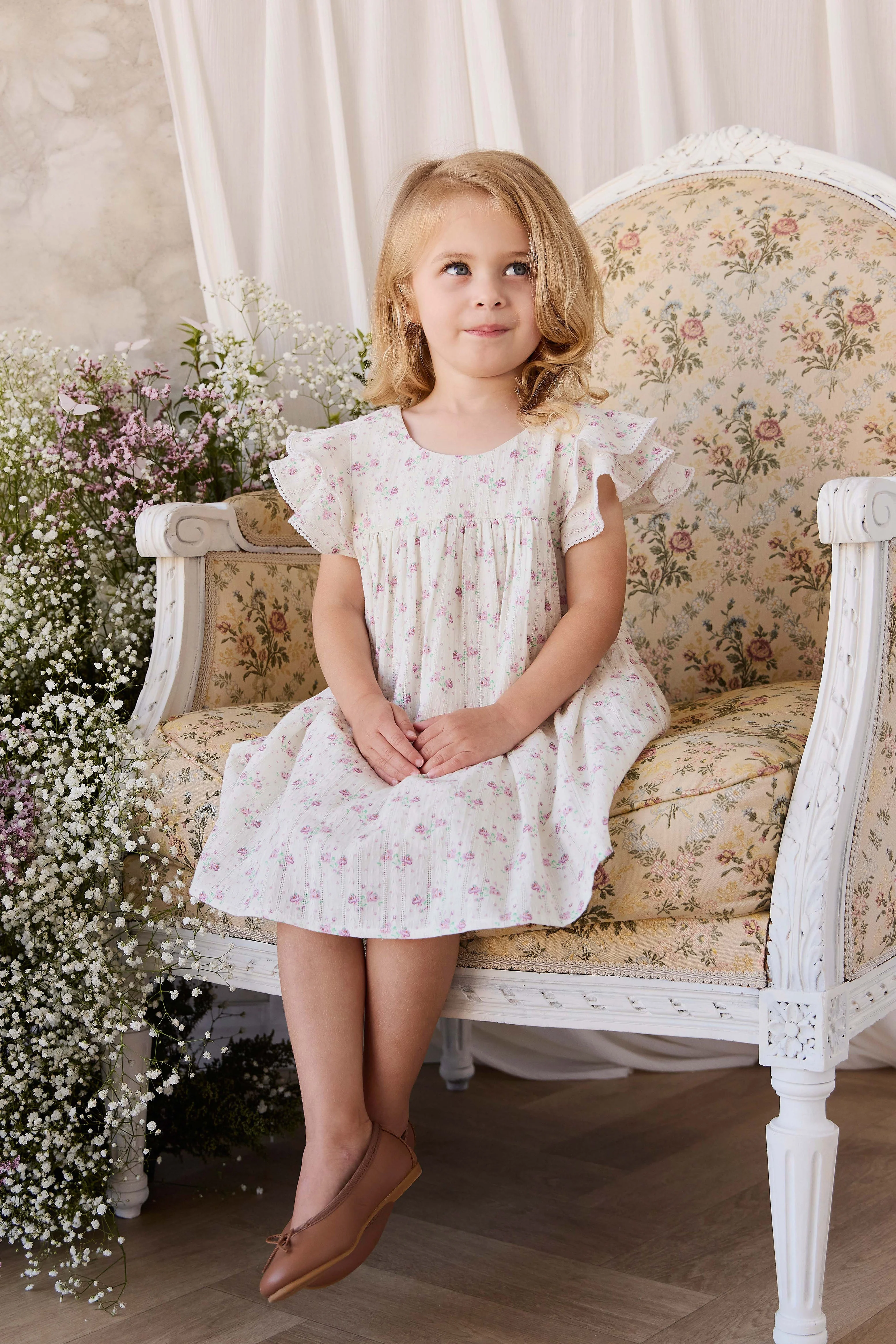 Organic Cotton Caroline Dress - Molly Lilac - Image 10
