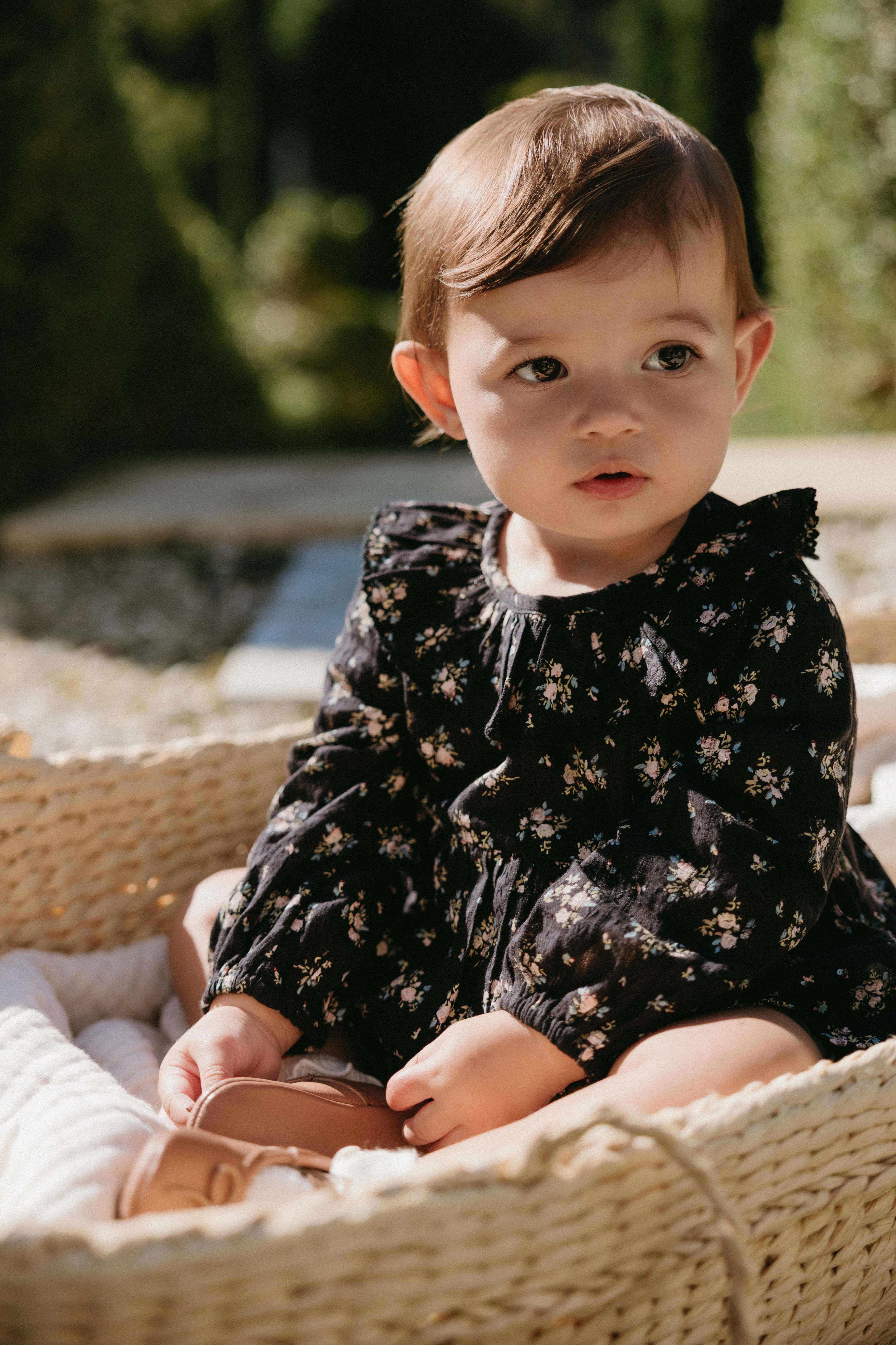 Organic Cotton Caroline Playsuit - Cassie Caviar - Image 4
