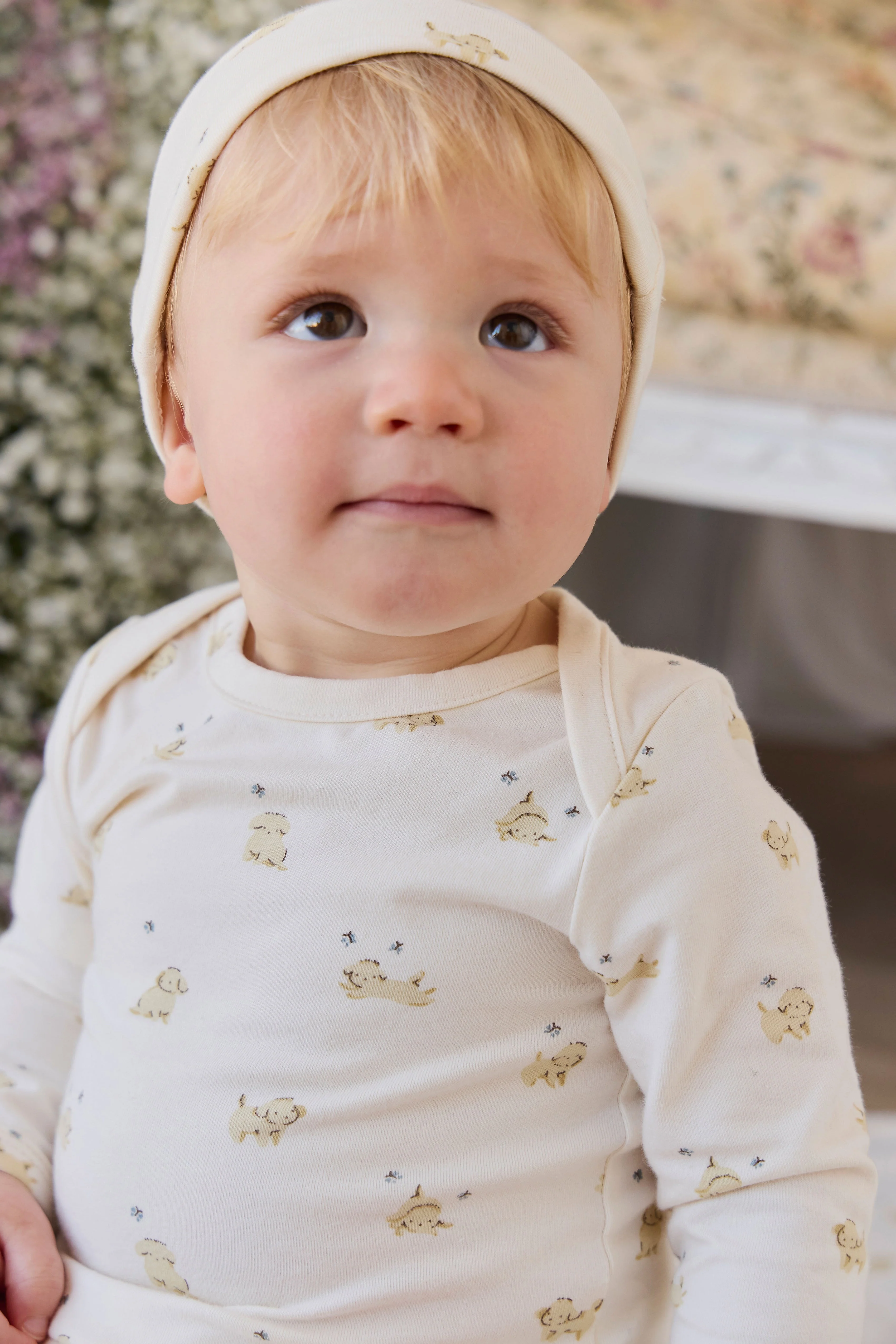 Organic Cotton Cassius Long Sleeve Bodysuit - Playful Honey - Image 6