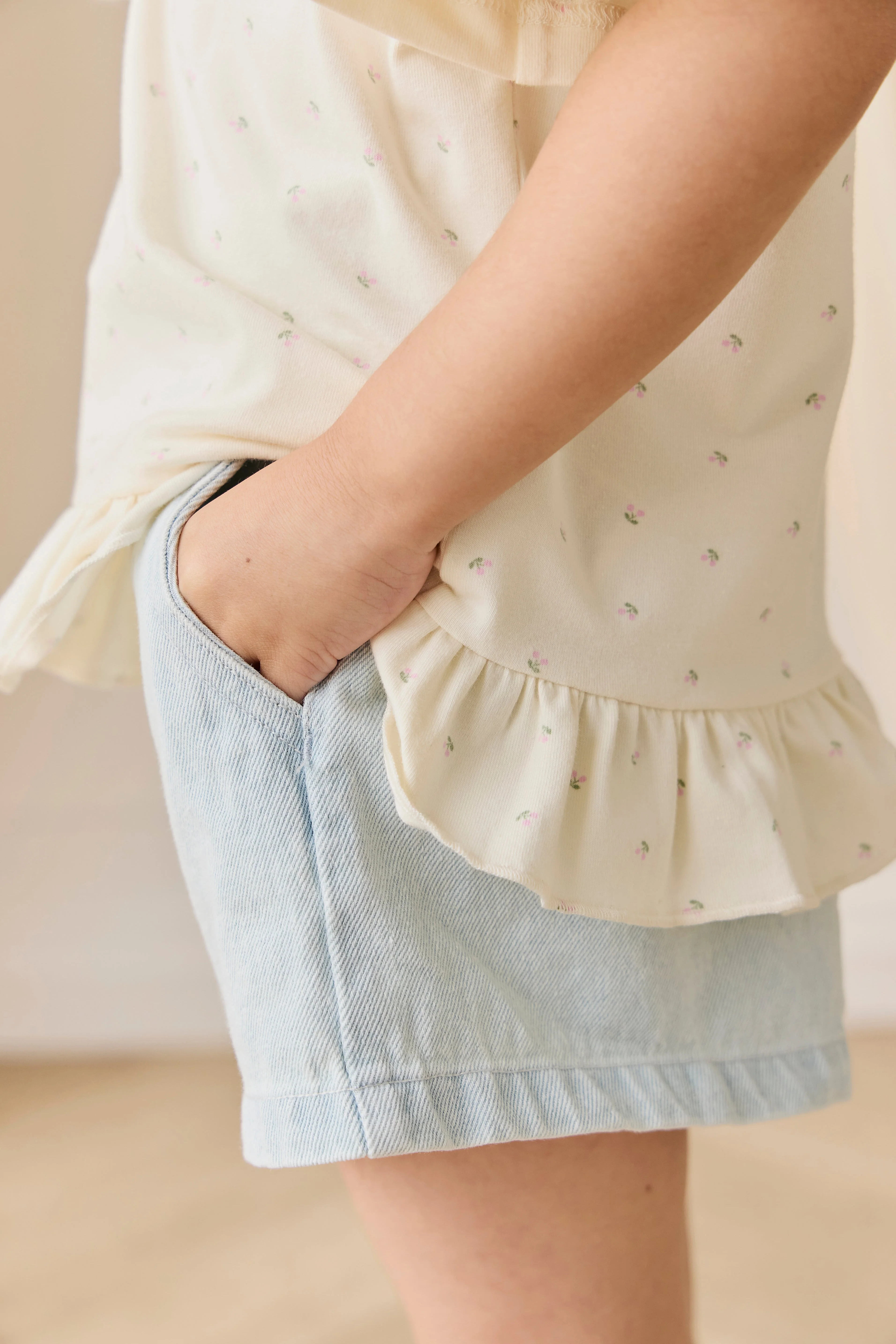 Organic Cotton Caydence Top - Ditsy Cherries - Image 7