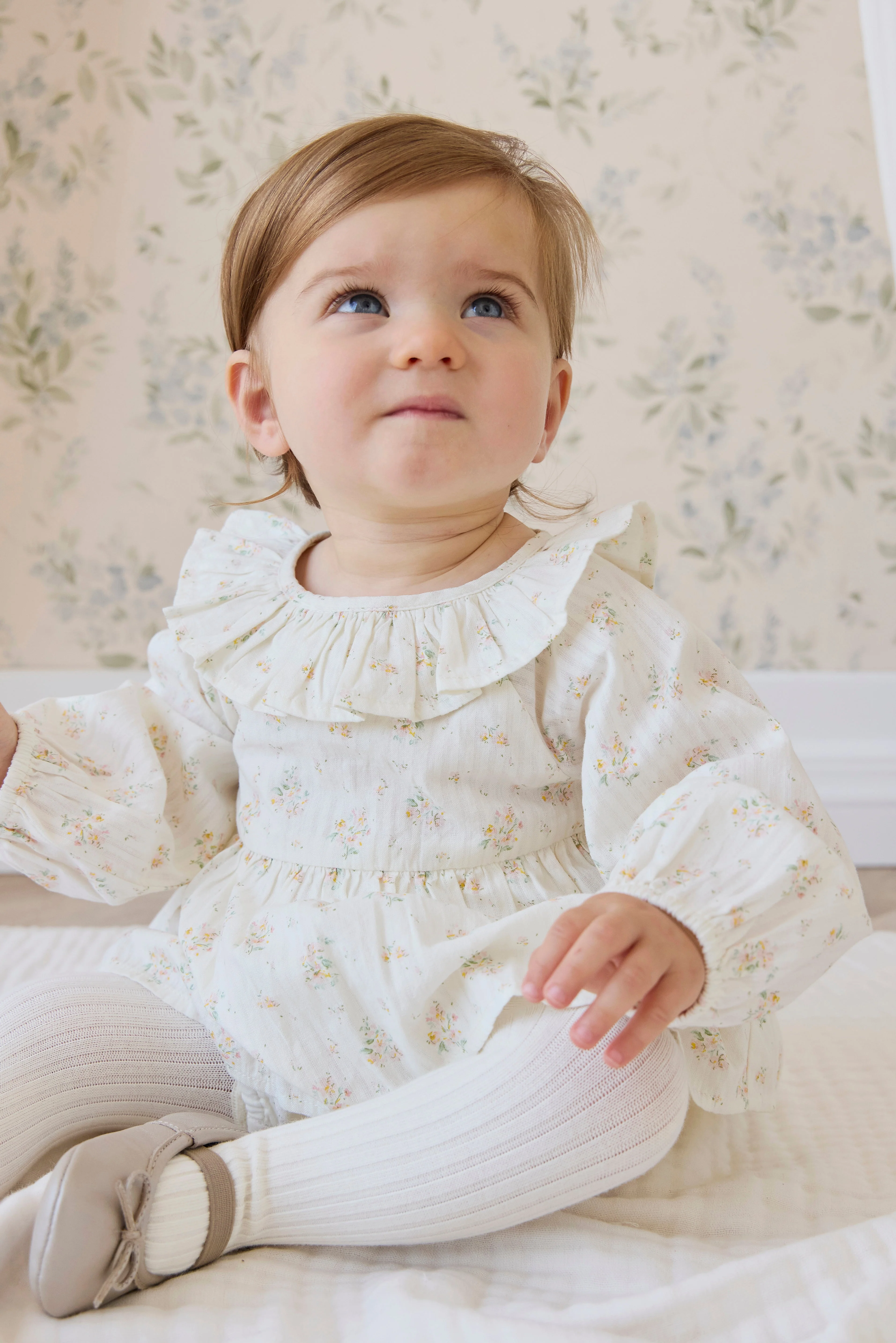 Organic Cotton Cecil Playsuit-Justine Parchment
