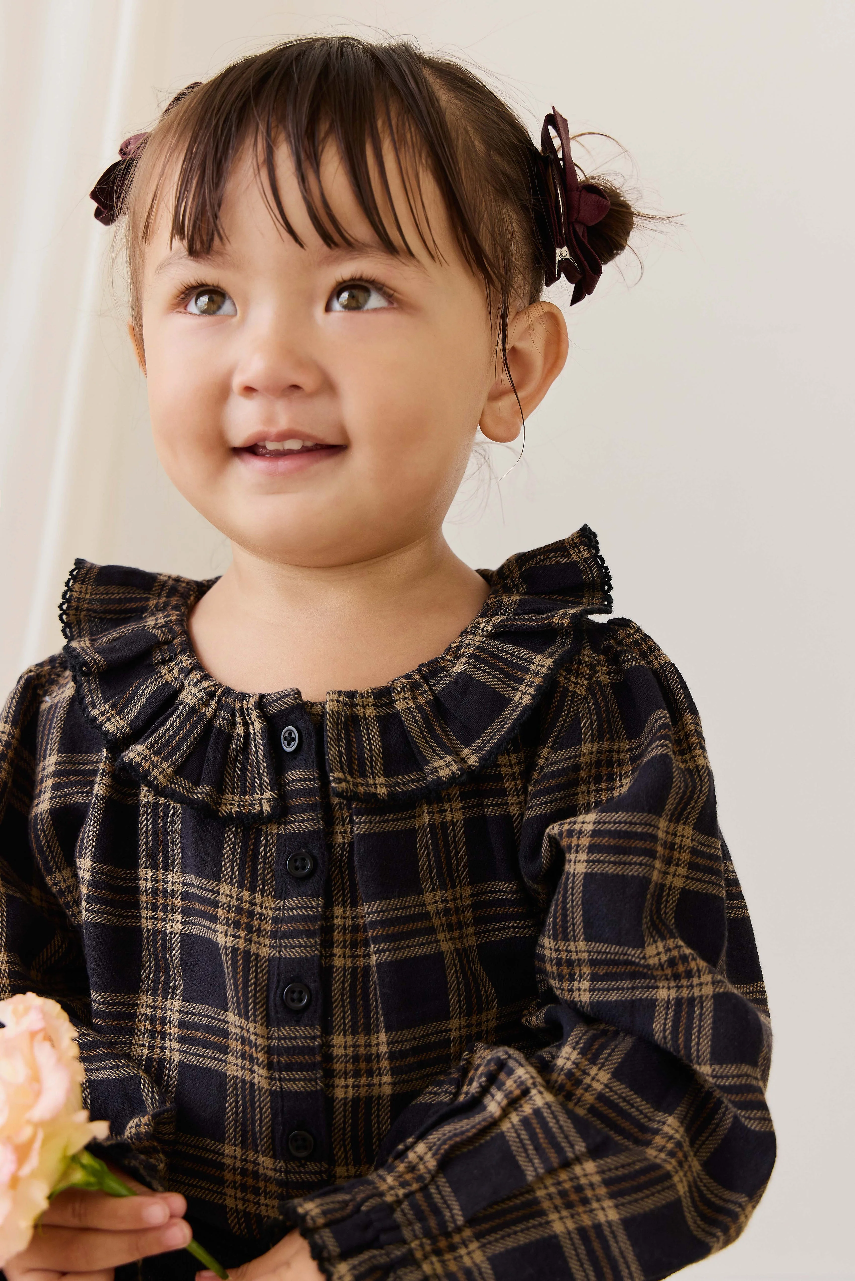 Organic Cotton Cecile Top - Woodland Check - Image 13