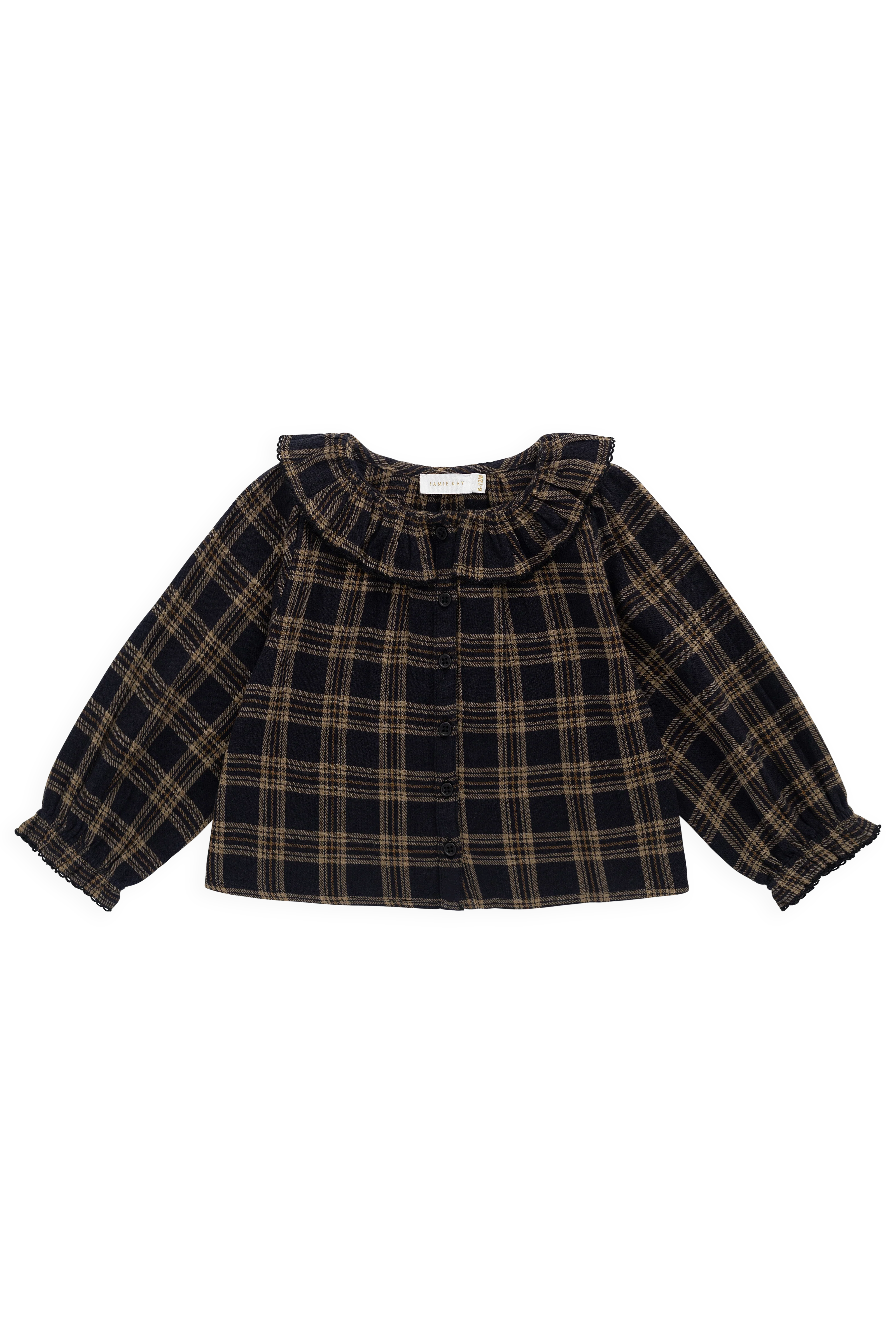Organic Cotton Cecile Top - Woodland Check - Image 2