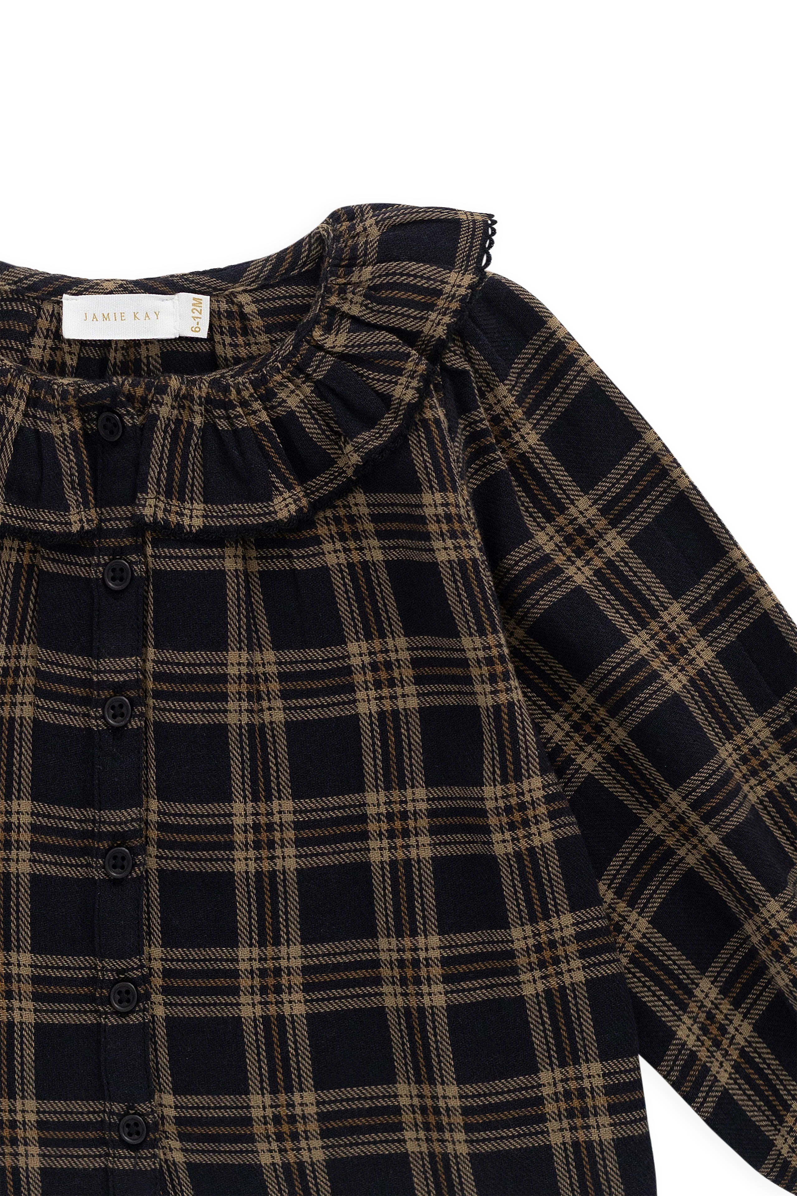 Organic Cotton Cecile Top - Woodland Check - Image 20