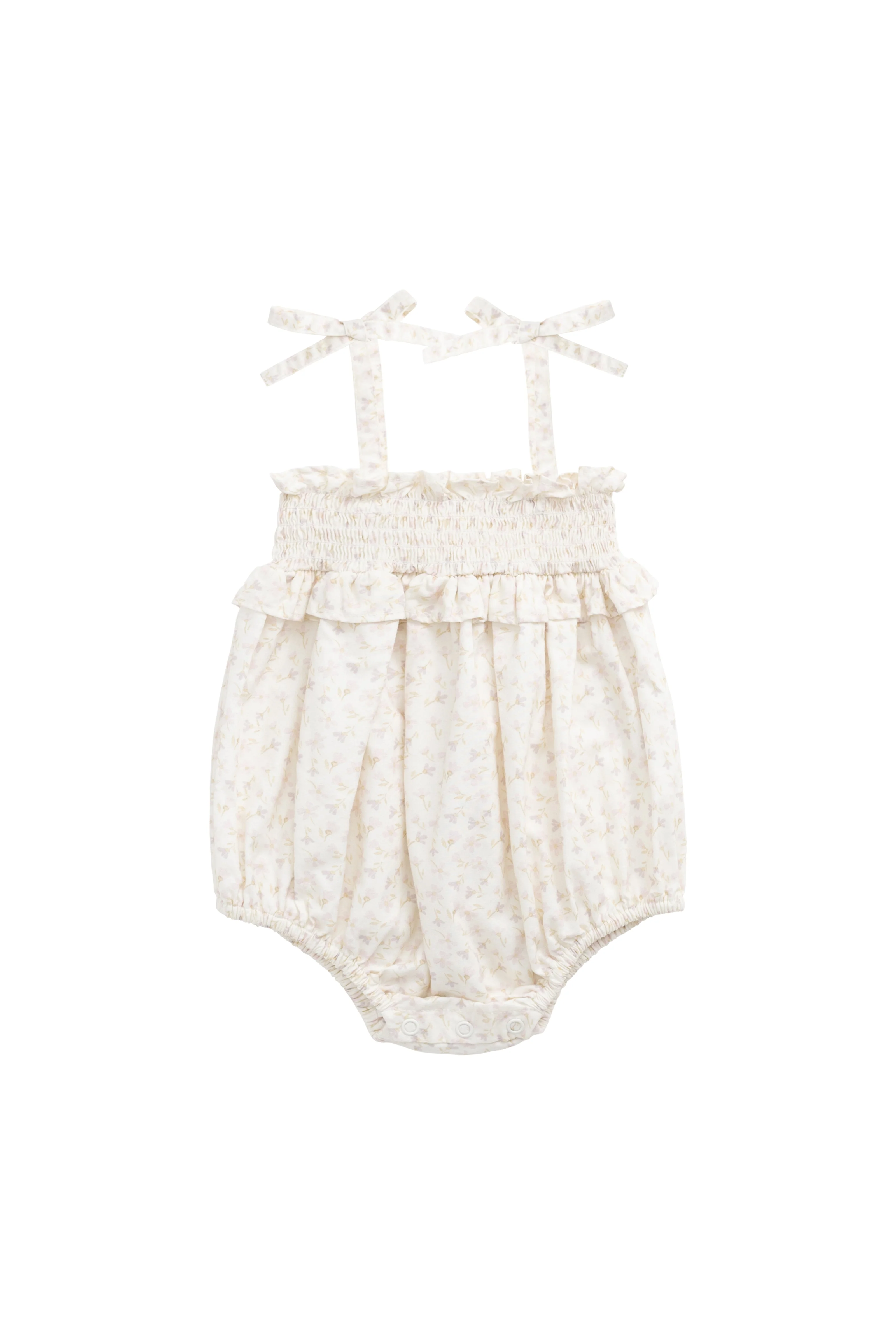 Organic Cotton Cleo Playsuit - Aries Mauve