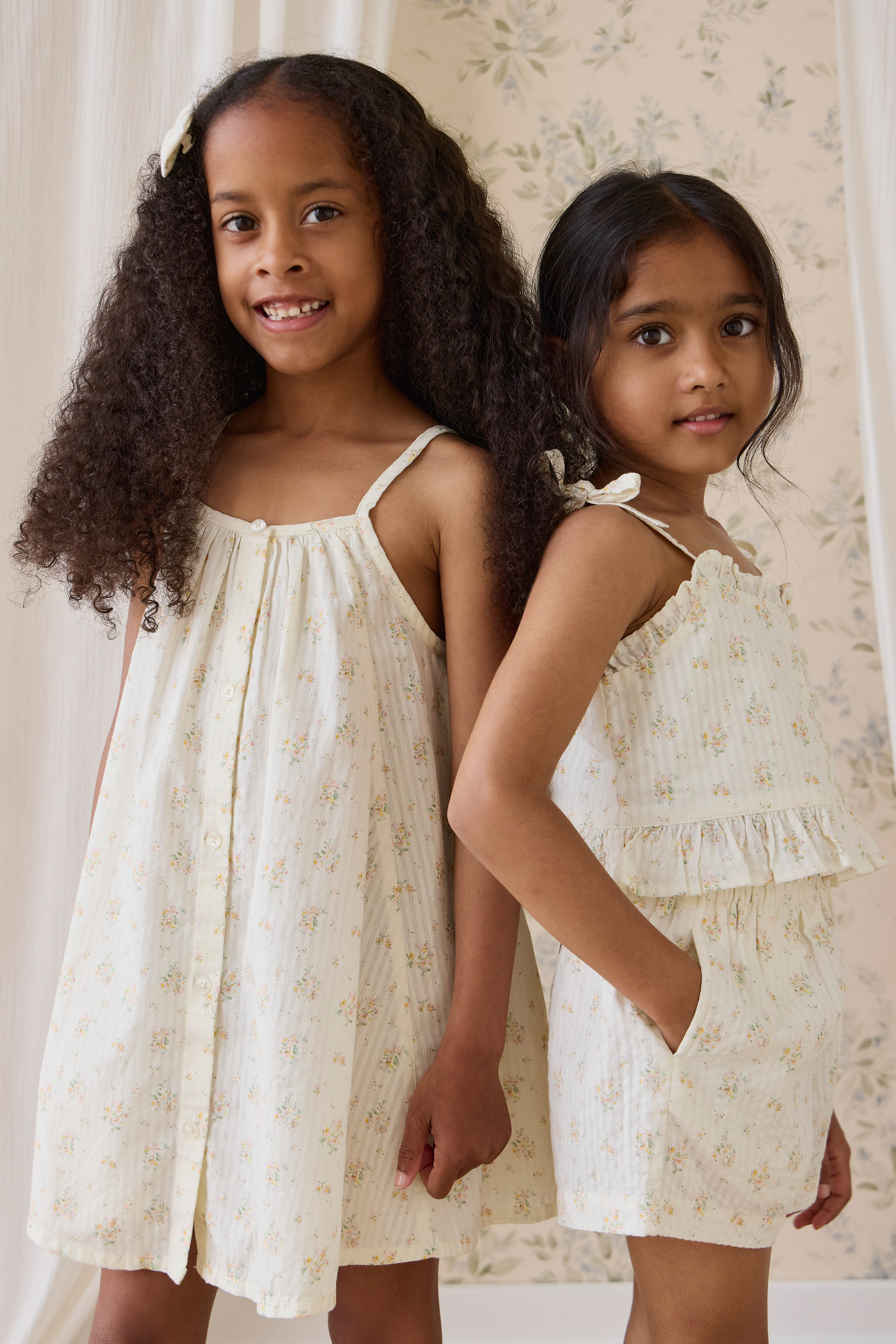 Organic Cotton Cosette Dress-Justine Parchment - Image 2