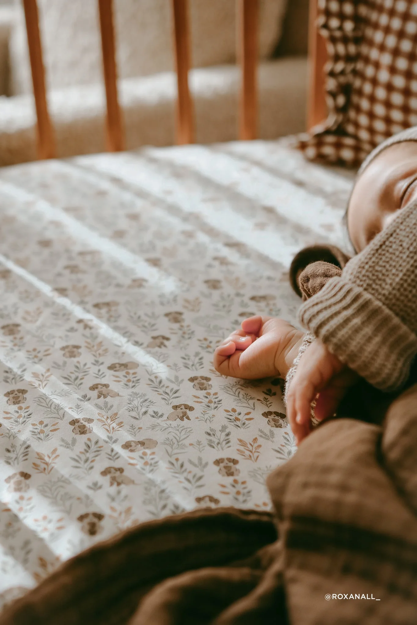 Organic Cotton Cot Sheet - Charlie's Backyard - Image 3