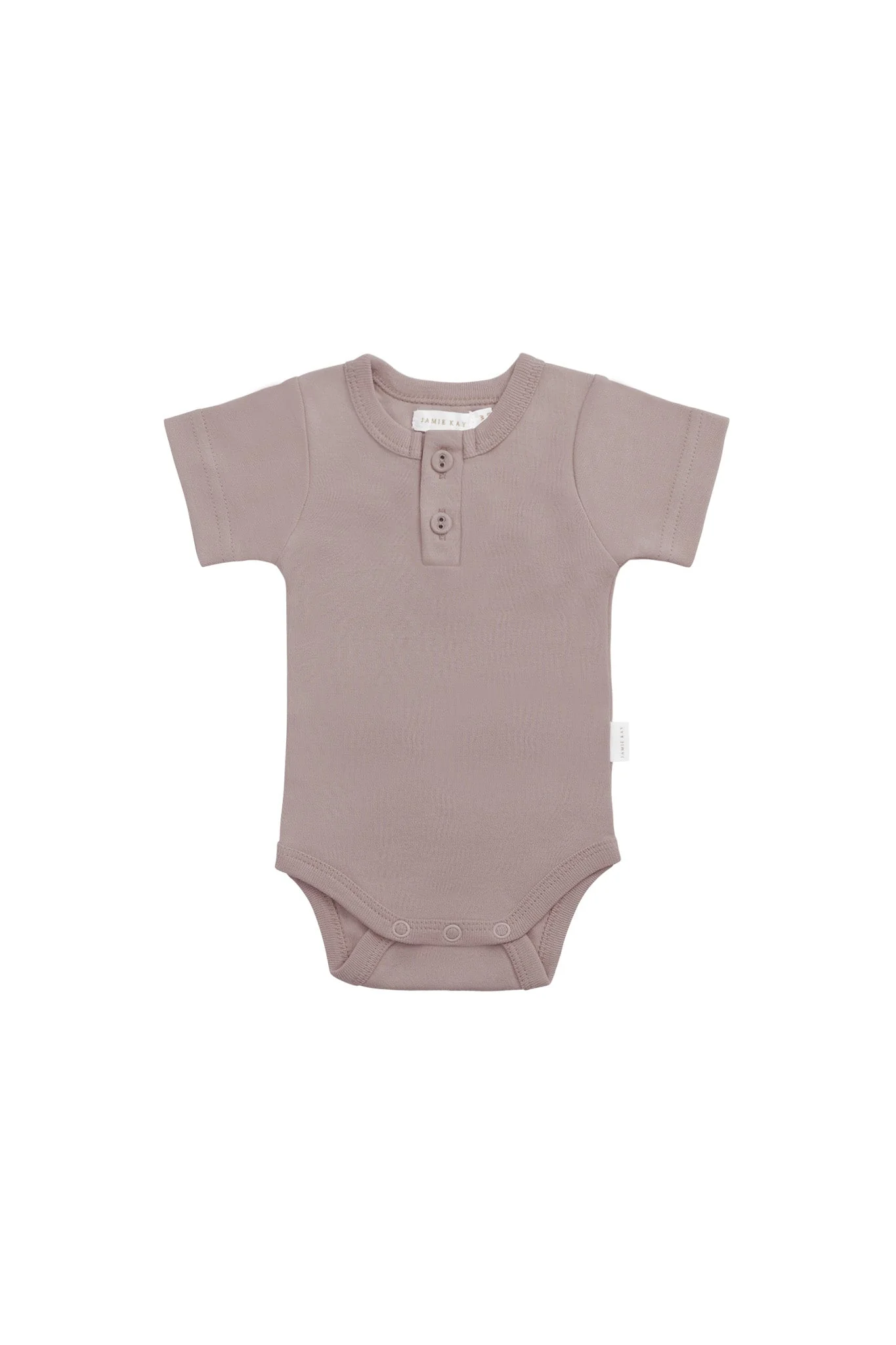 Organic Cotton Darcy Tee Bodysuit - Softest Mauve