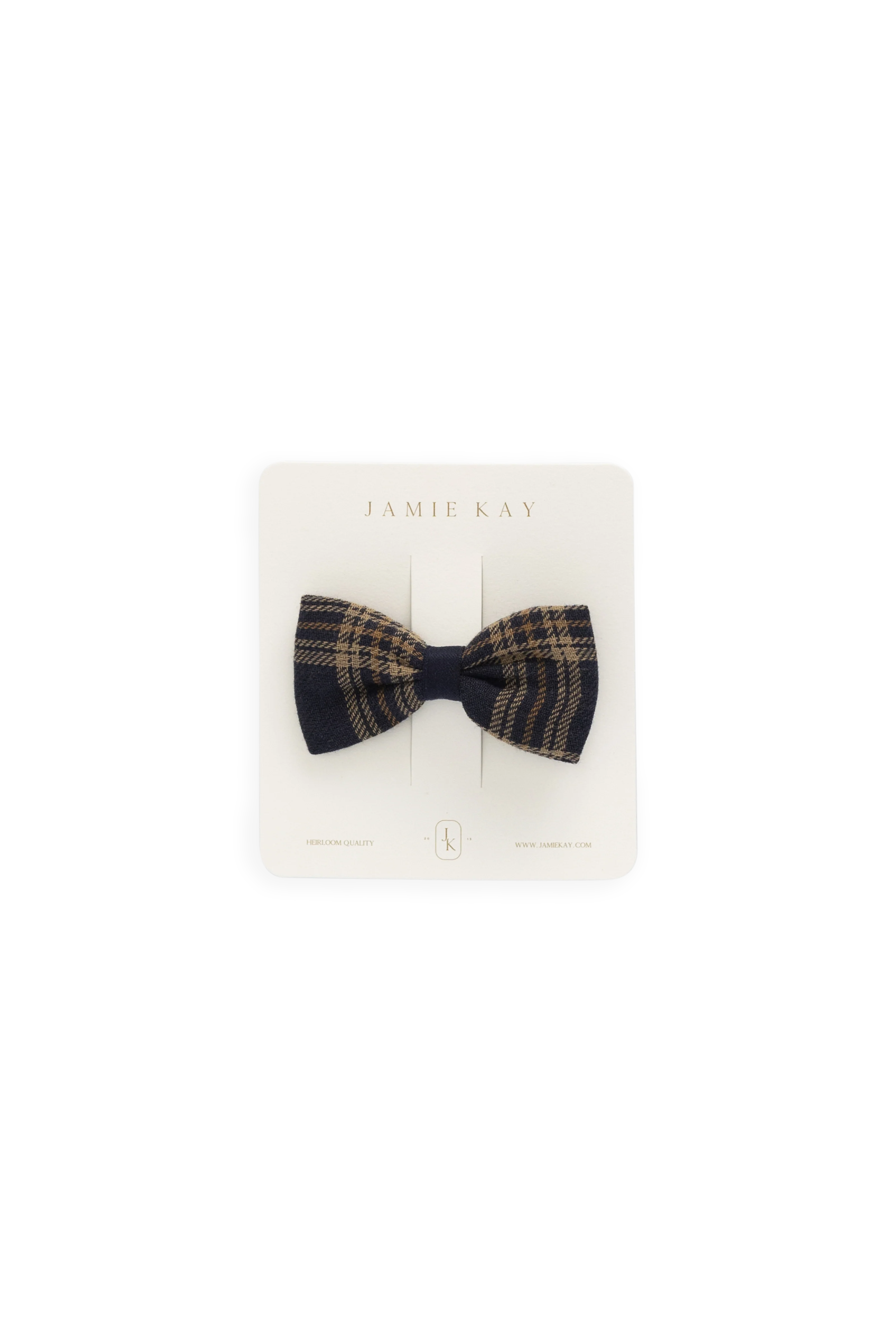 Organic Cotton Desiree Bow - Woodland Check - Image 2