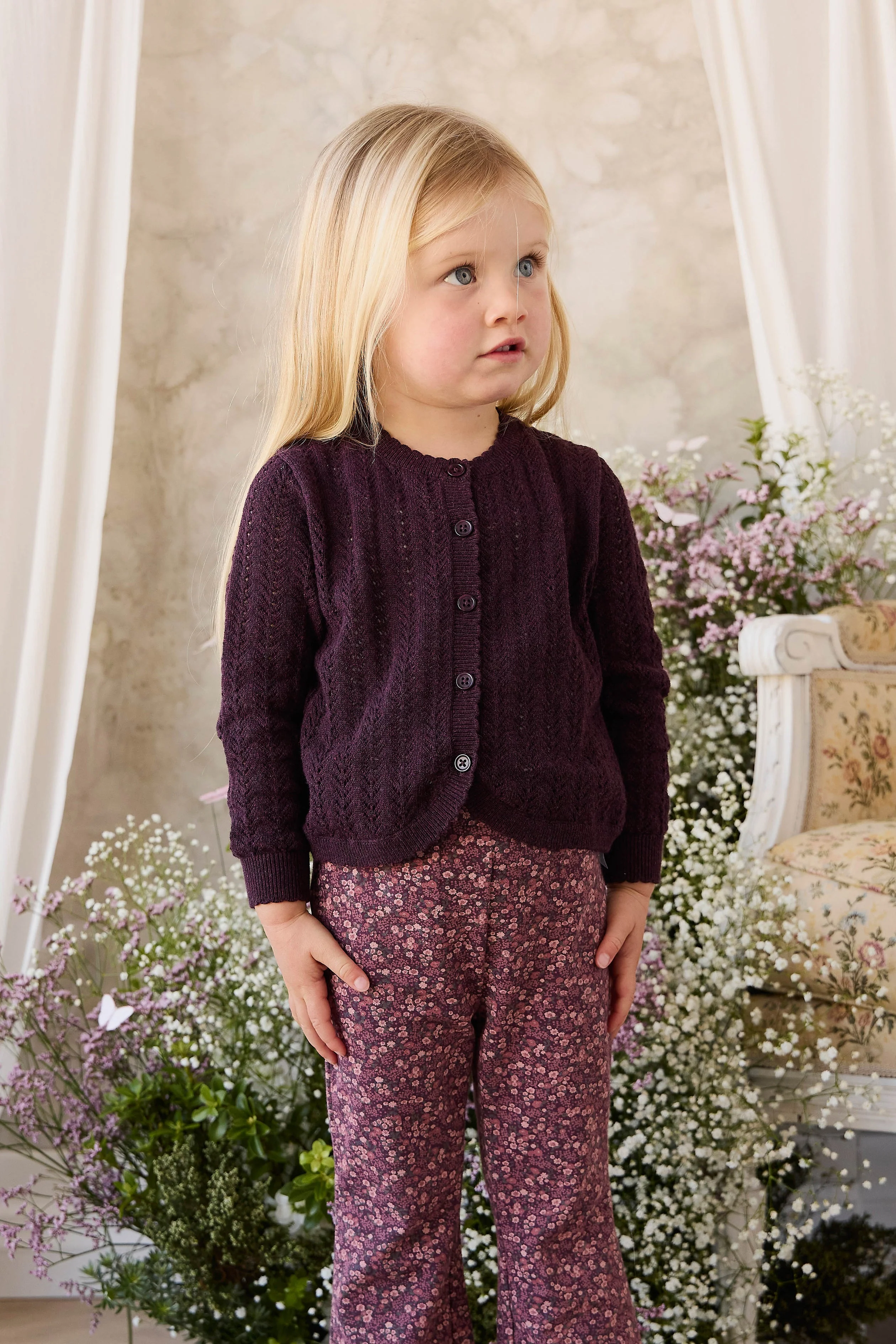 Organic Cotton Dominique Pant - Fig Floral - Image 4