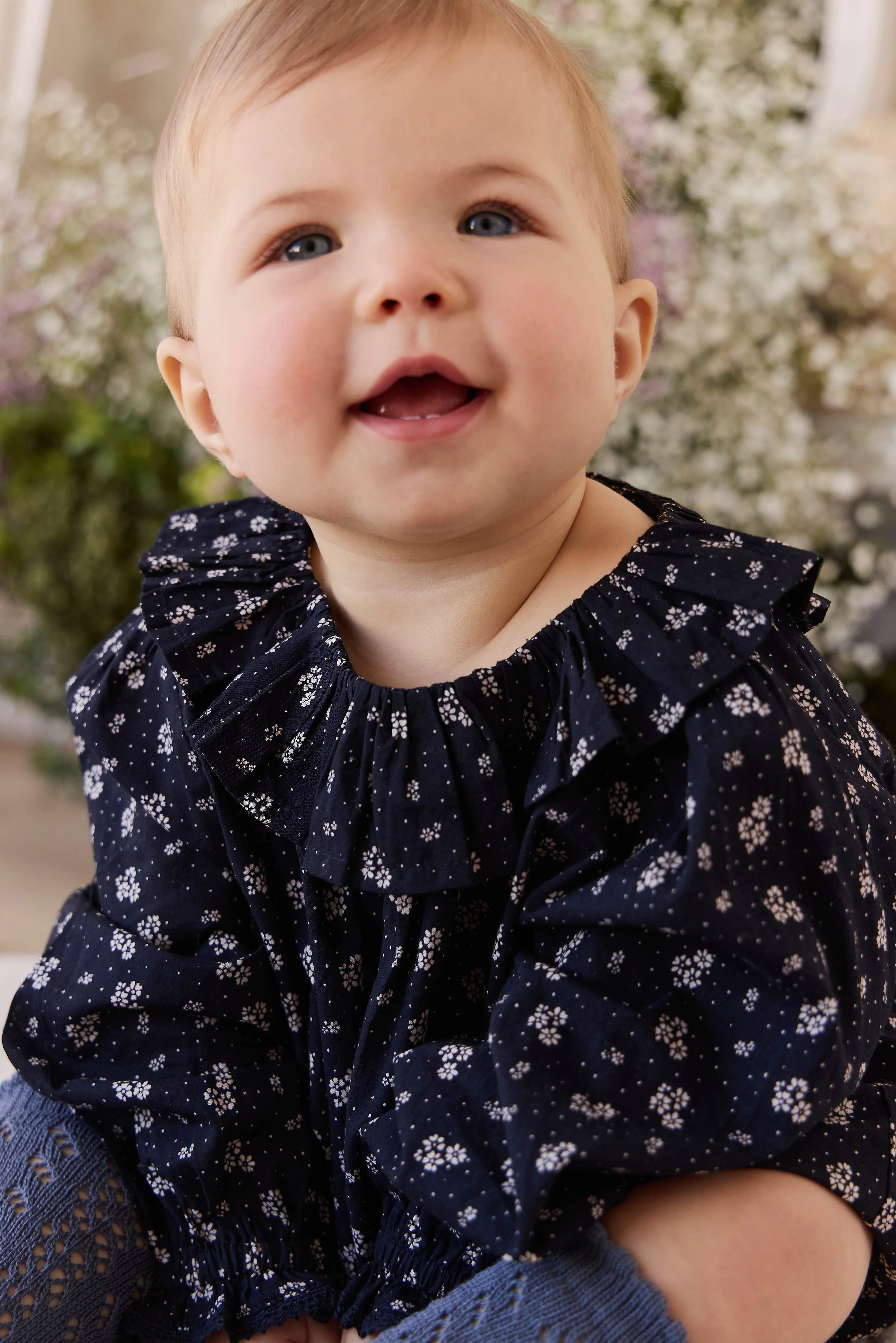 Organic Cotton Dominique Top - Maisie Navy - Image 4