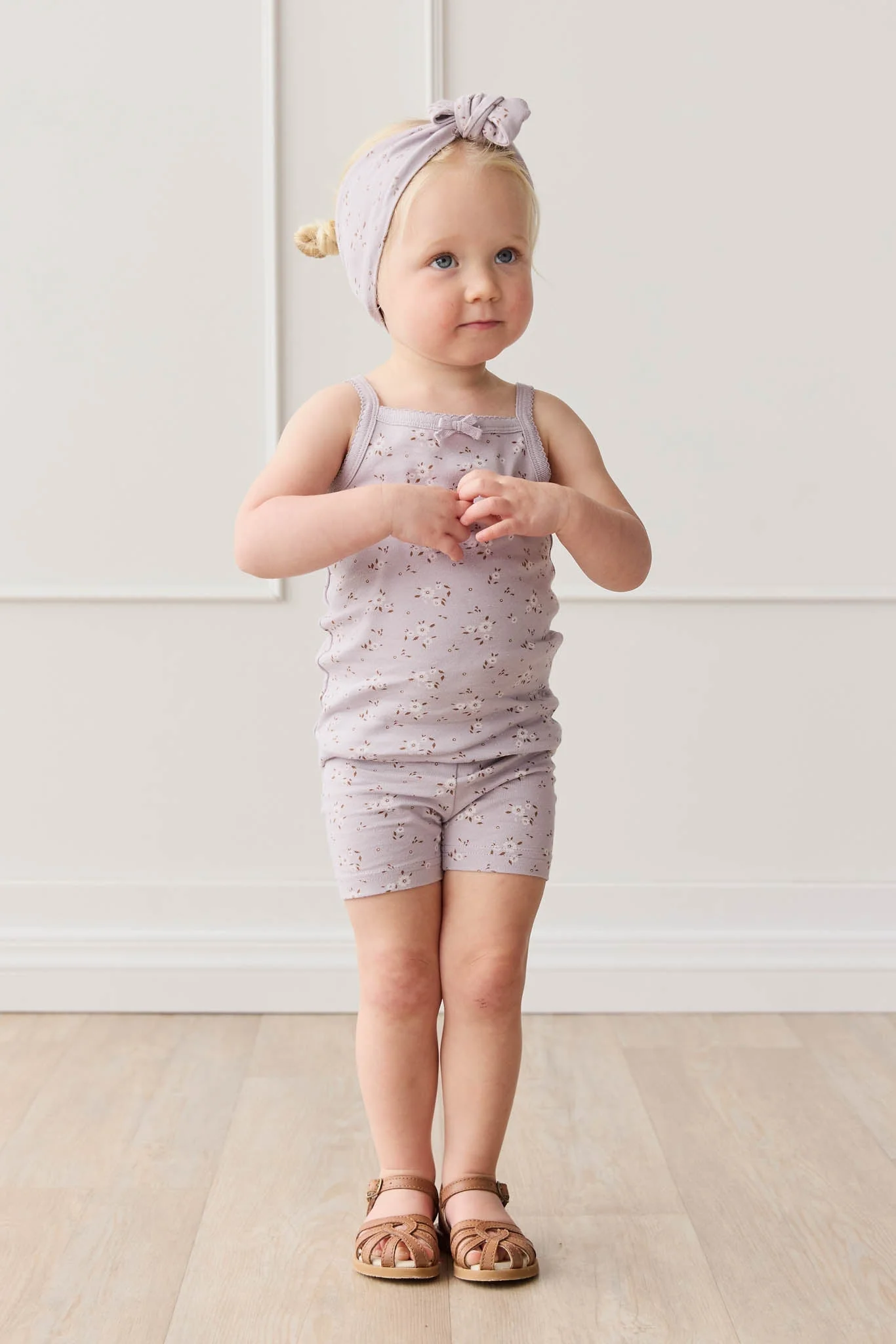 Organic Cotton Everyday Bike Short - Lulu Bloom Iris - Image 8