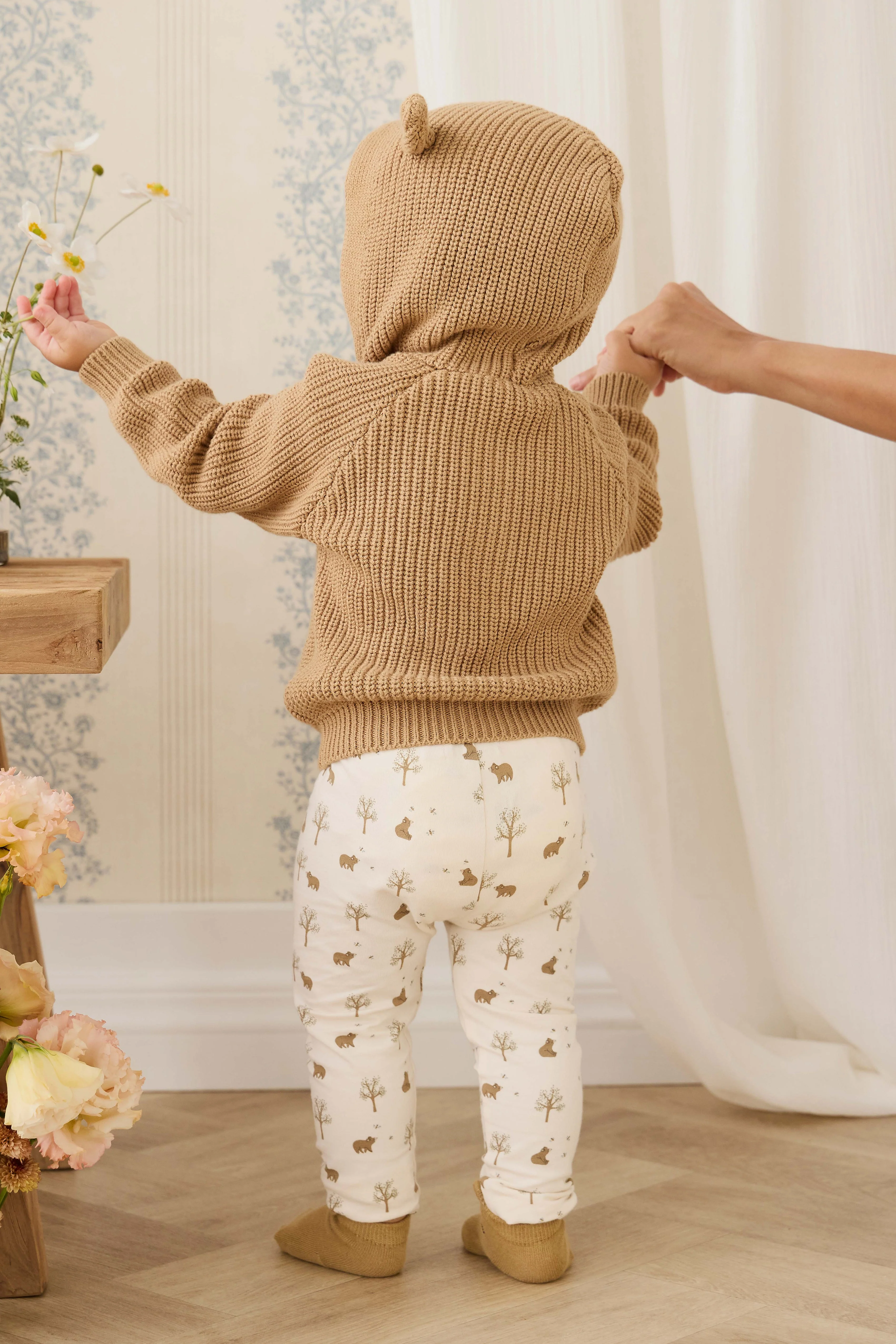 Organic Cotton Everyday Legging - Honey Bear Cloud - Image 6
