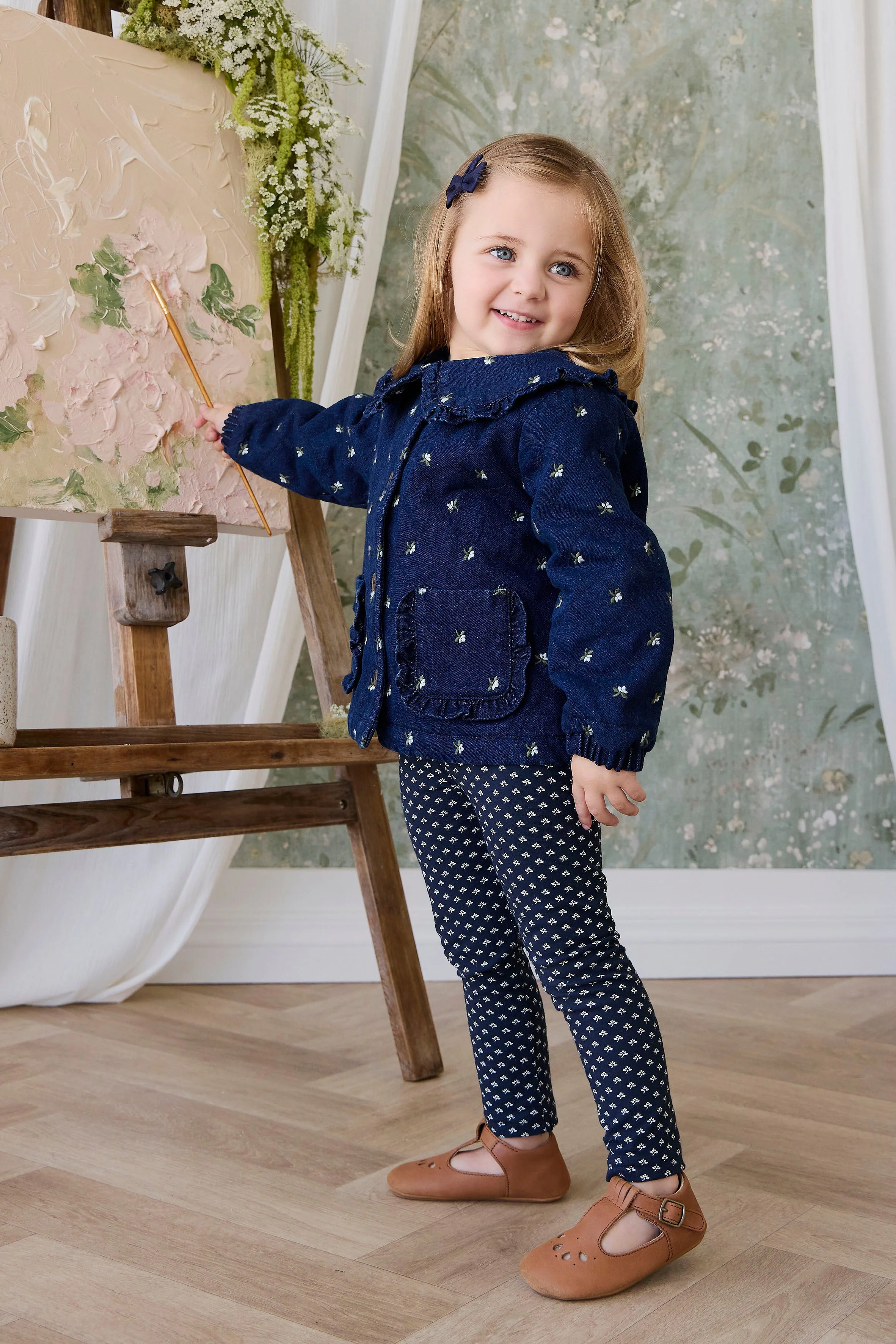 Organic Cotton Everyday Legging - Lisa Petite Indigo - Image 6