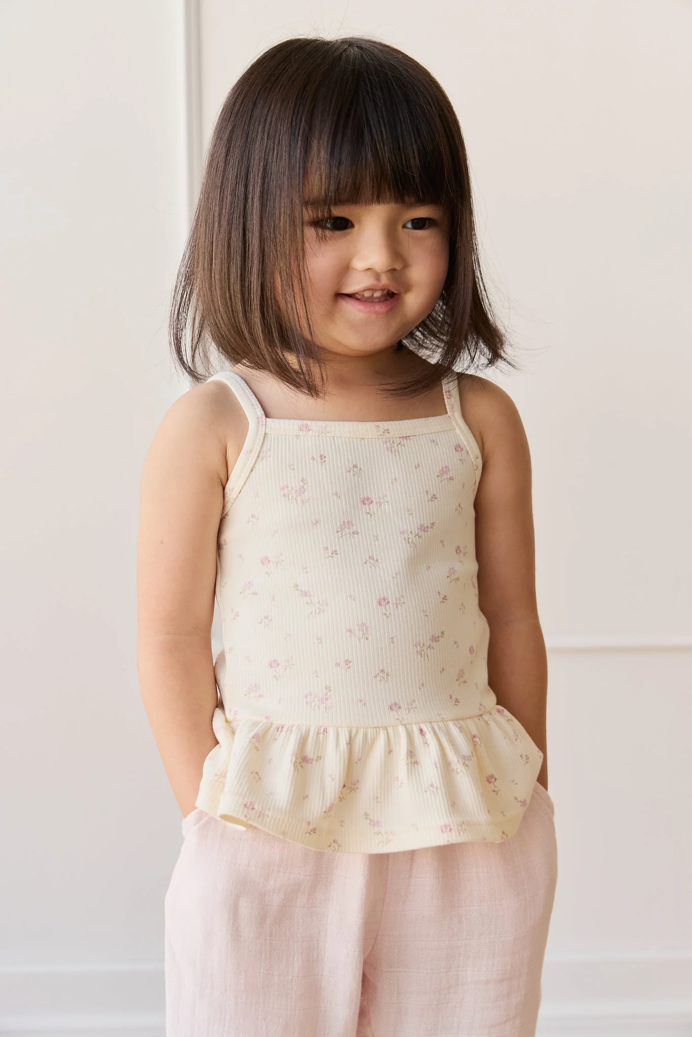 Organic Cotton Fine Rib Lillian Top - Caroline Egret - Image 3