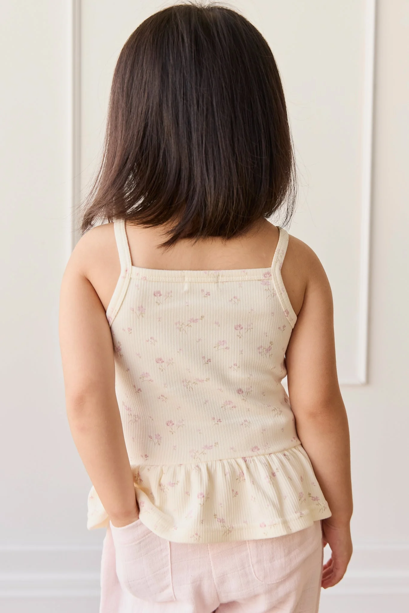 Organic Cotton Fine Rib Lillian Top - Caroline Egret - Image 5