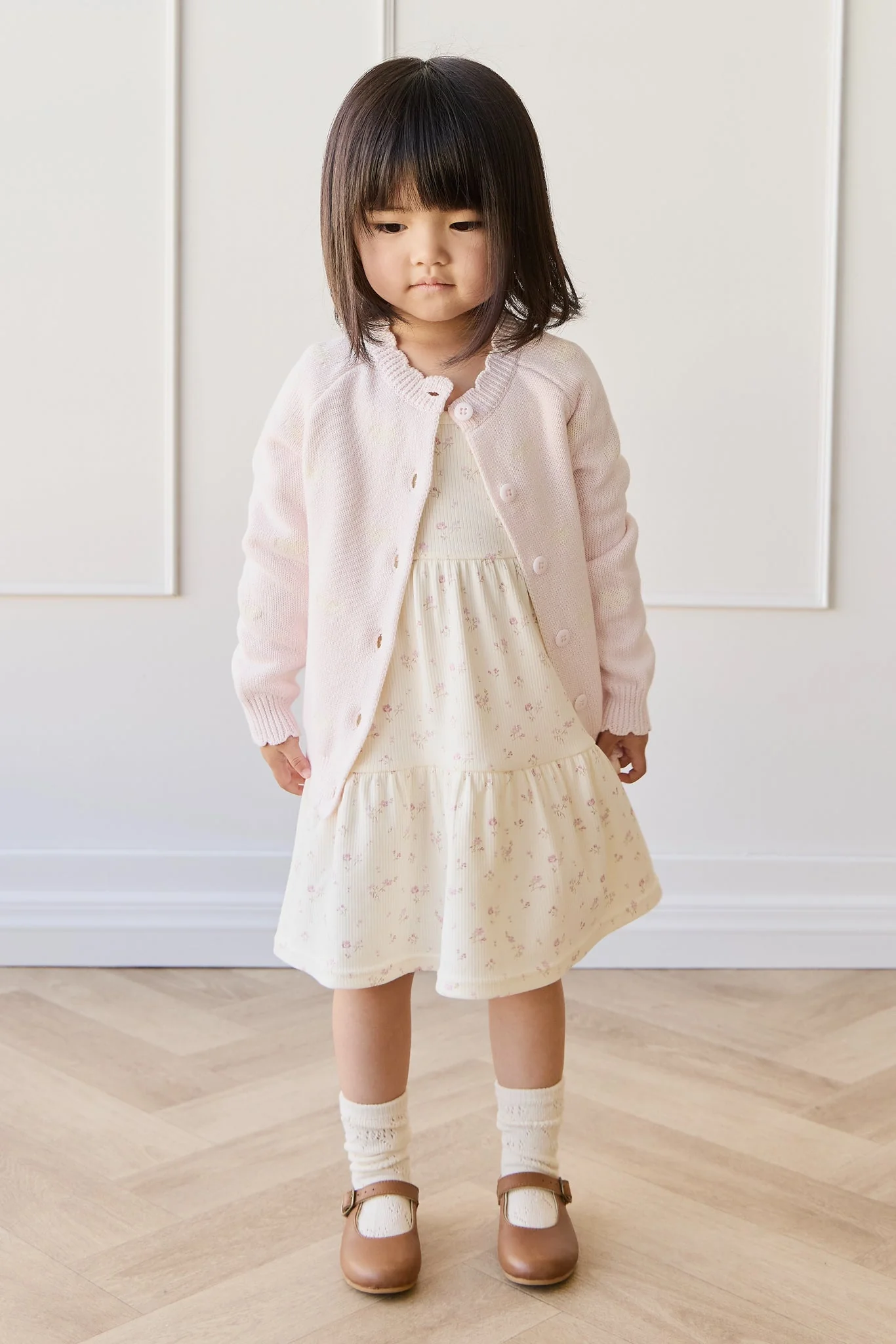 Organic Cotton Fine Rib Matilda Dress - Caroline Egret - Image 5
