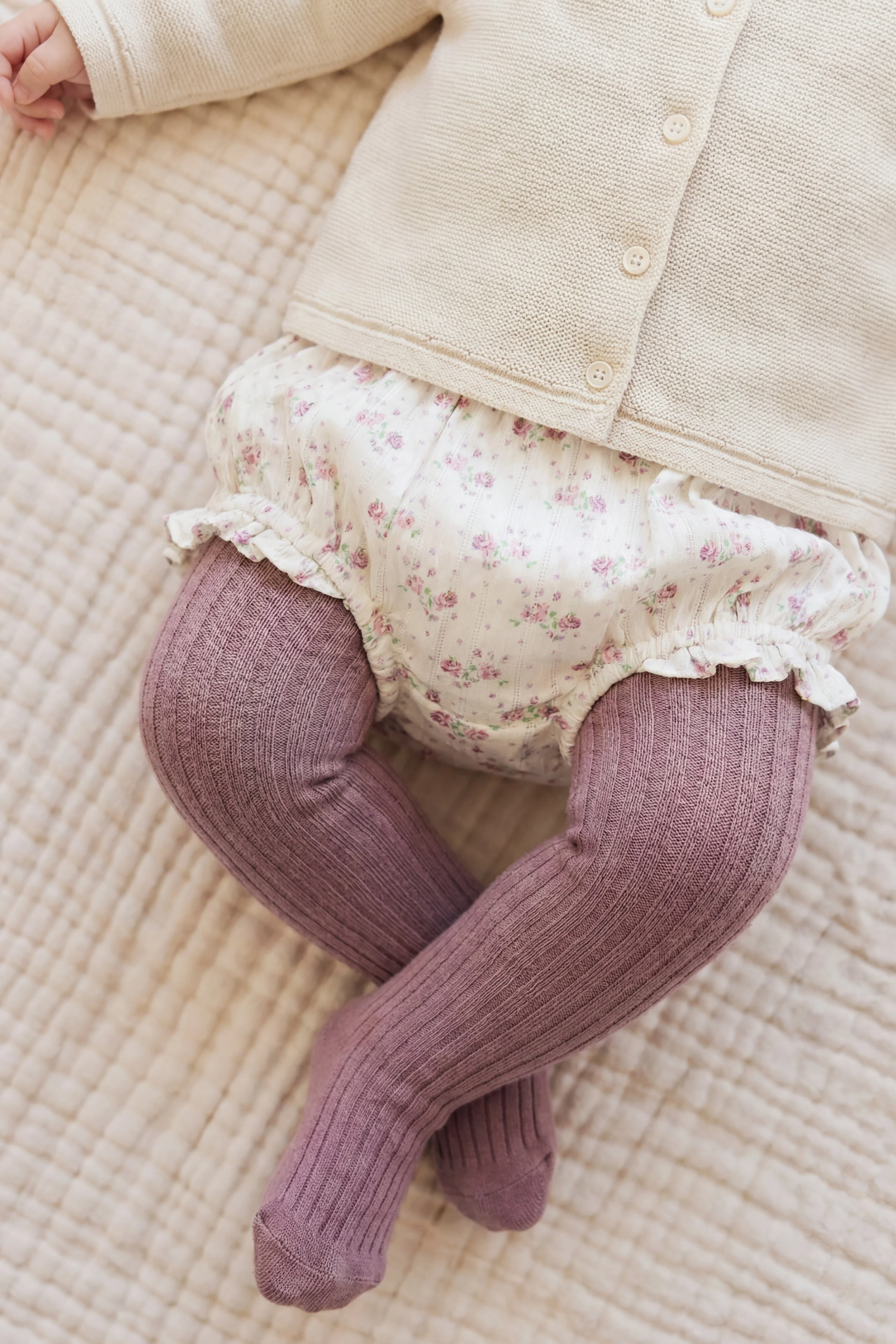 Organic Cotton Frill Bloomer - Molly Lilac - Image 4