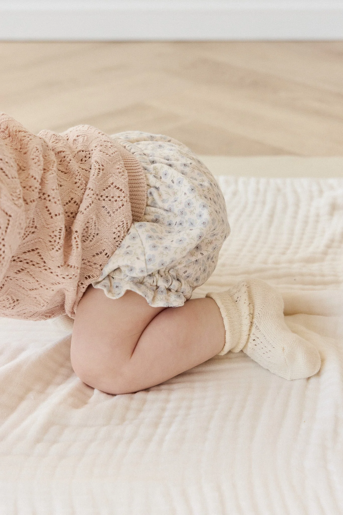Organic Cotton Frill Bloomer - Penelope Evening Haze - Image 2