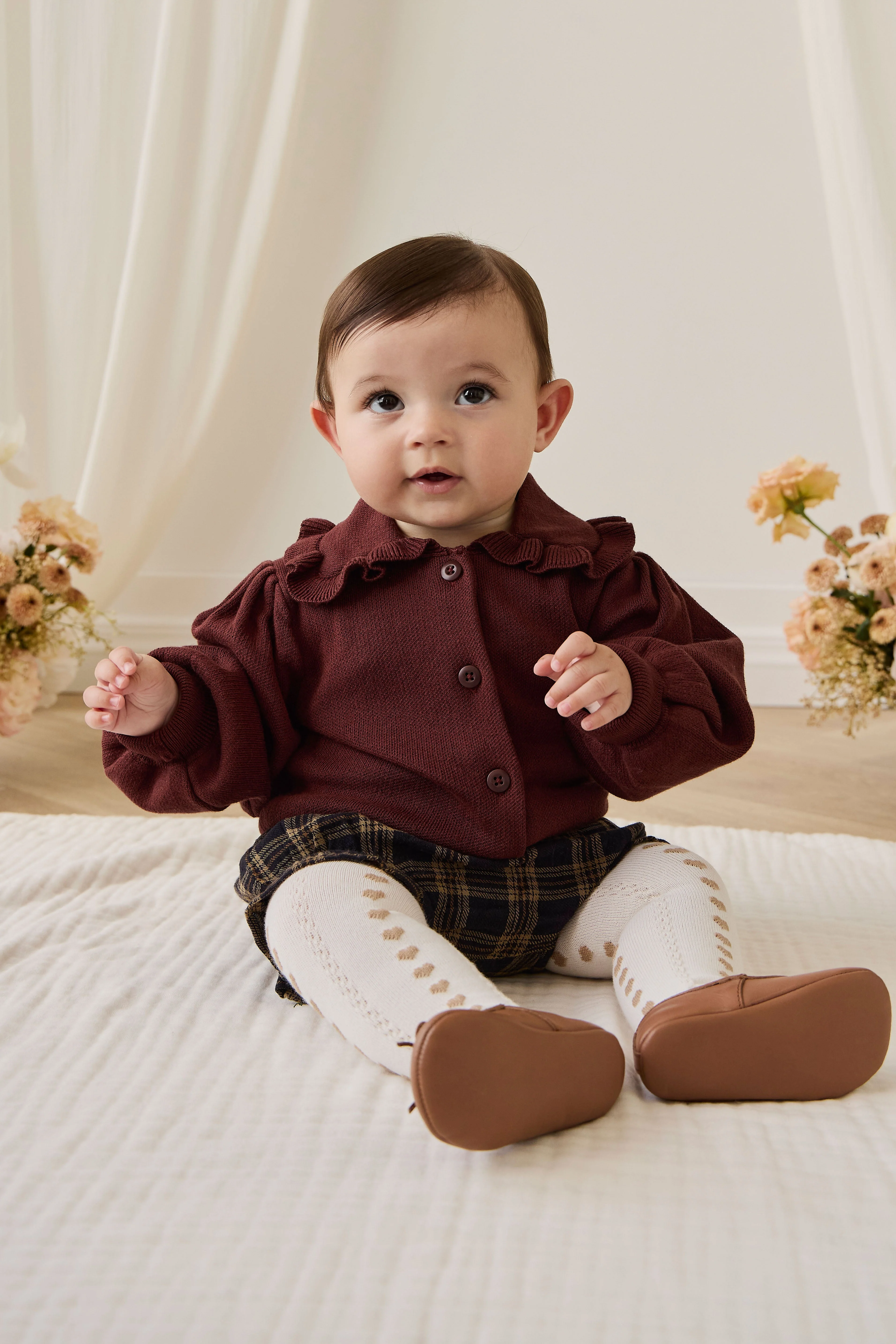 Organic Cotton Frill Bloomer - Woodland Check - Image 5