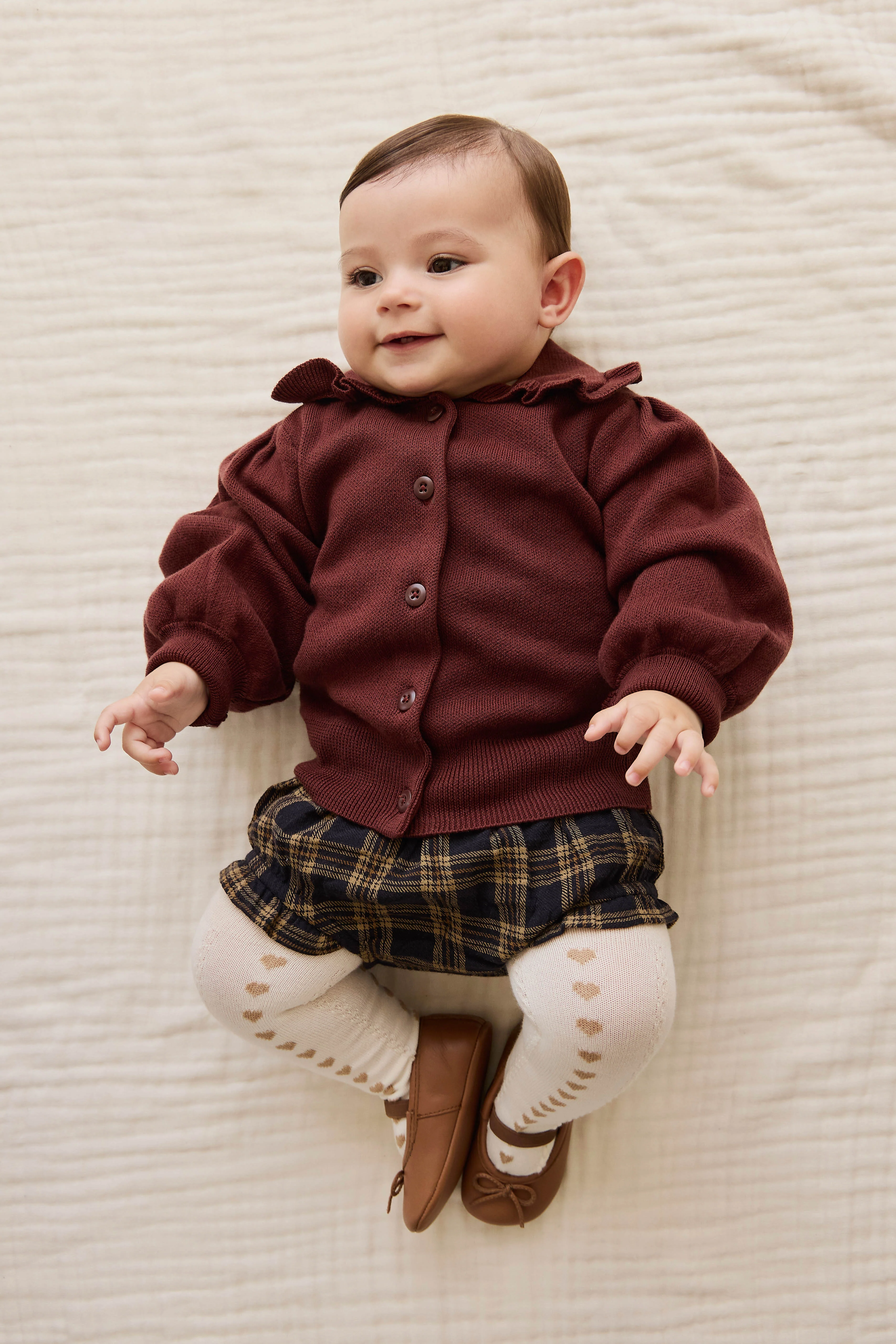 Organic Cotton Frill Bloomer - Woodland Check - Image 7