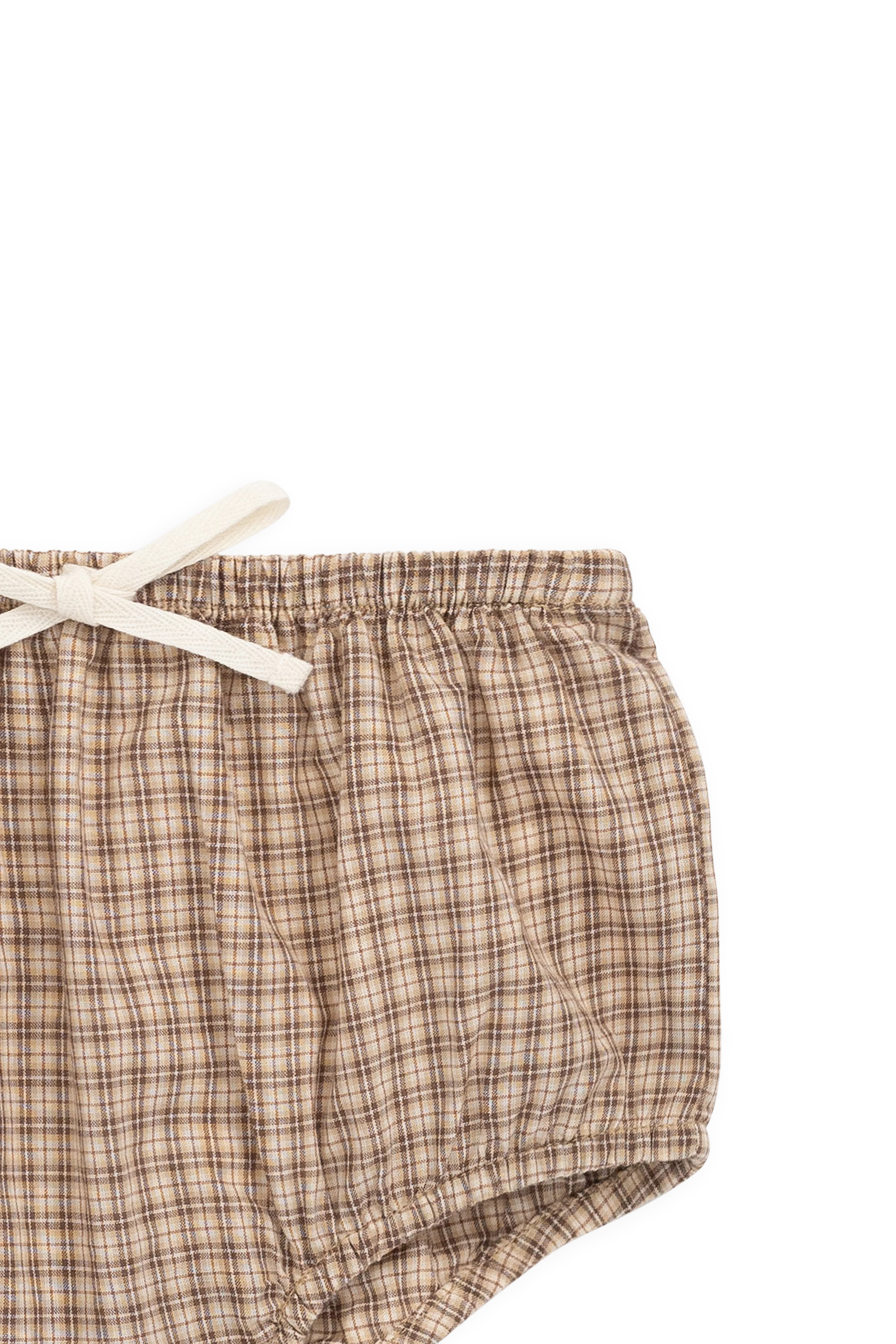Organic Cotton Gabriel Bloomer - Cabin Check Cocoa - Image 3