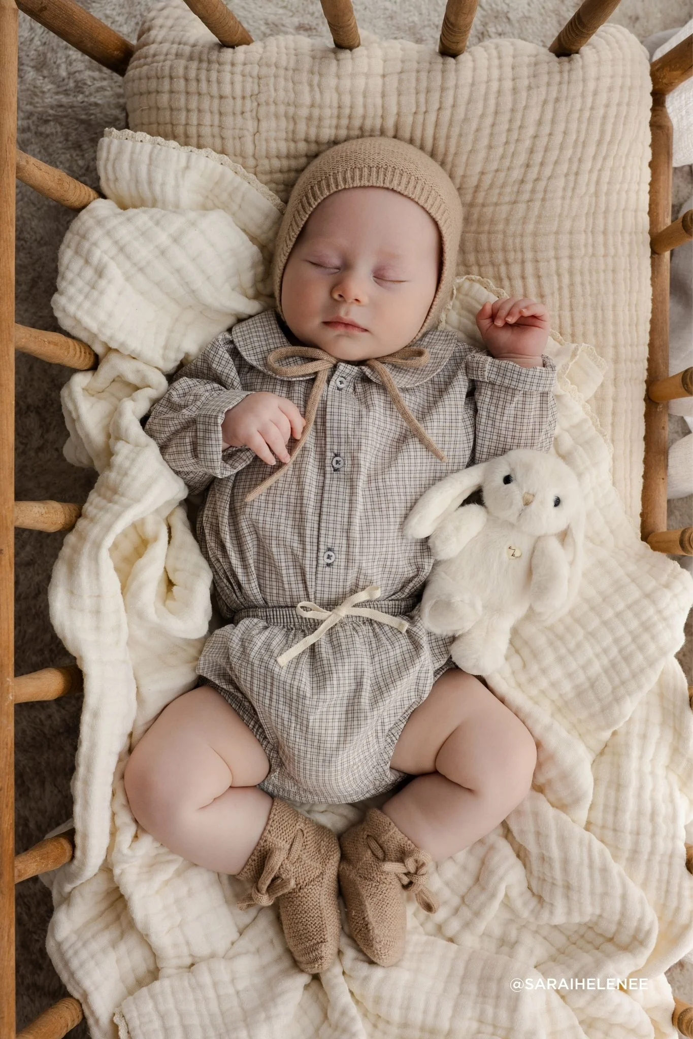 Organic Cotton Gabriel Bloomer - Cloud Check - Image 2