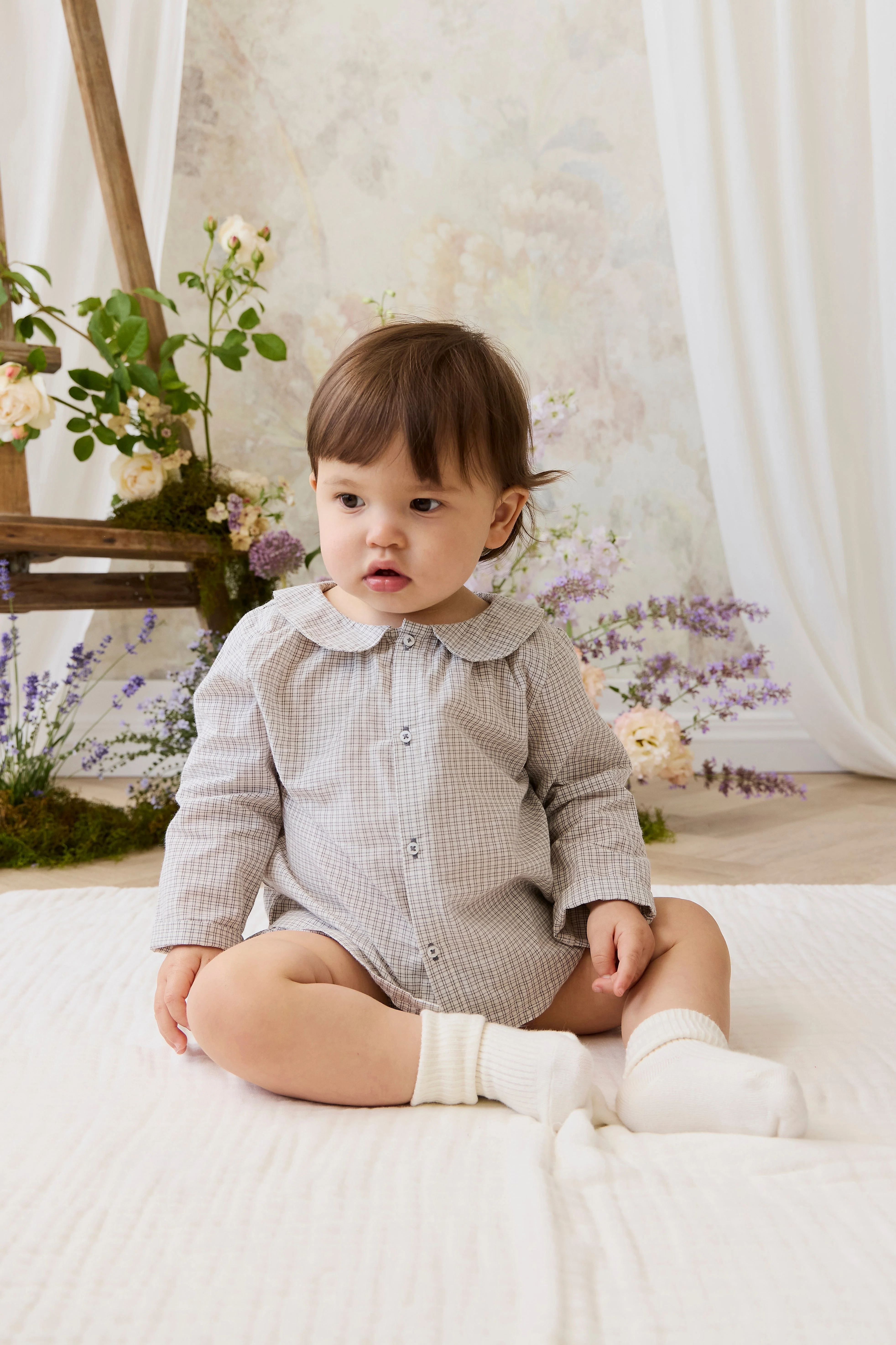 Organic Cotton Gabriel Top - Cloud Check