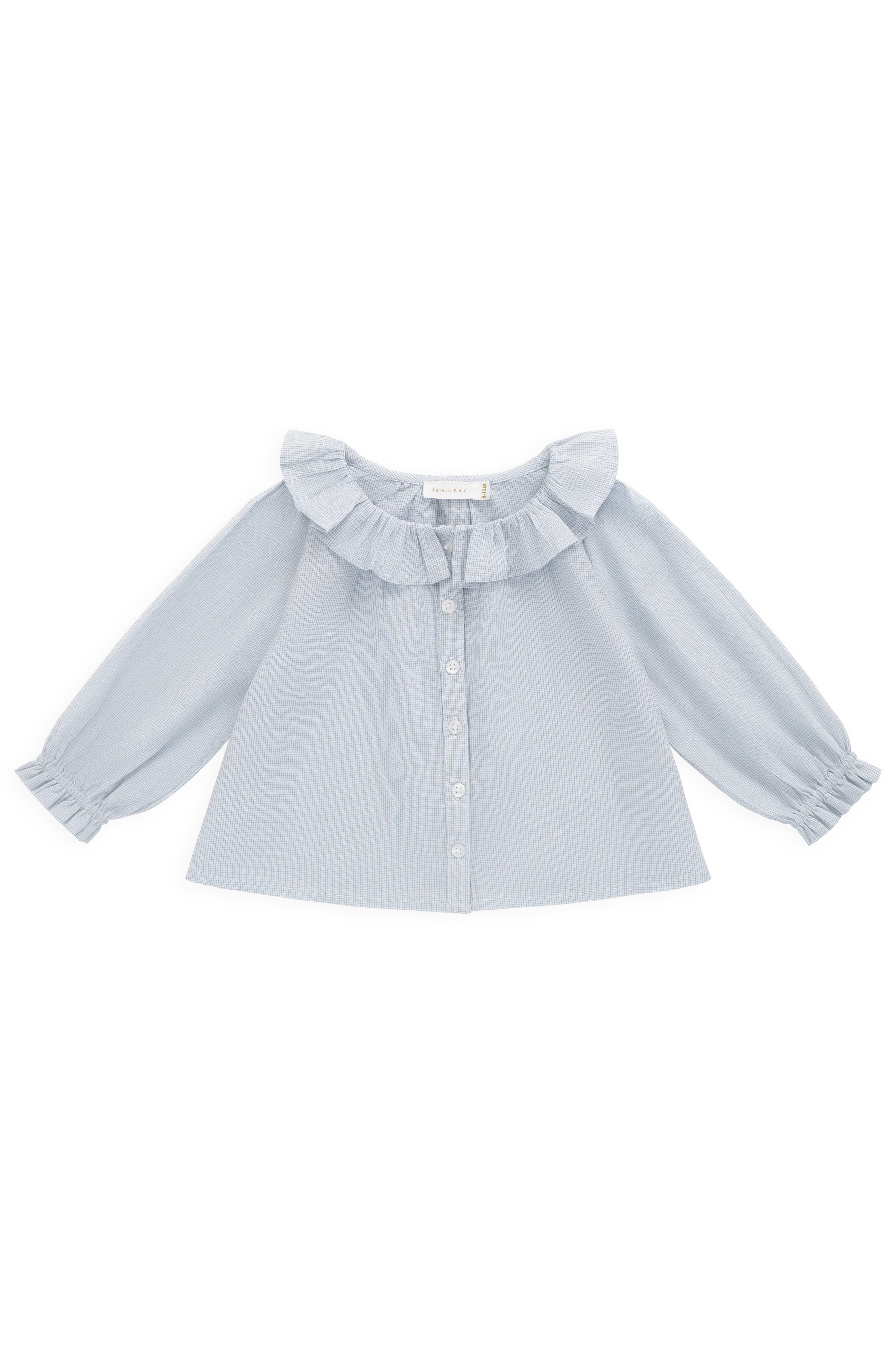 Organic Cotton Gaelle Top - Petite Check - Image 2