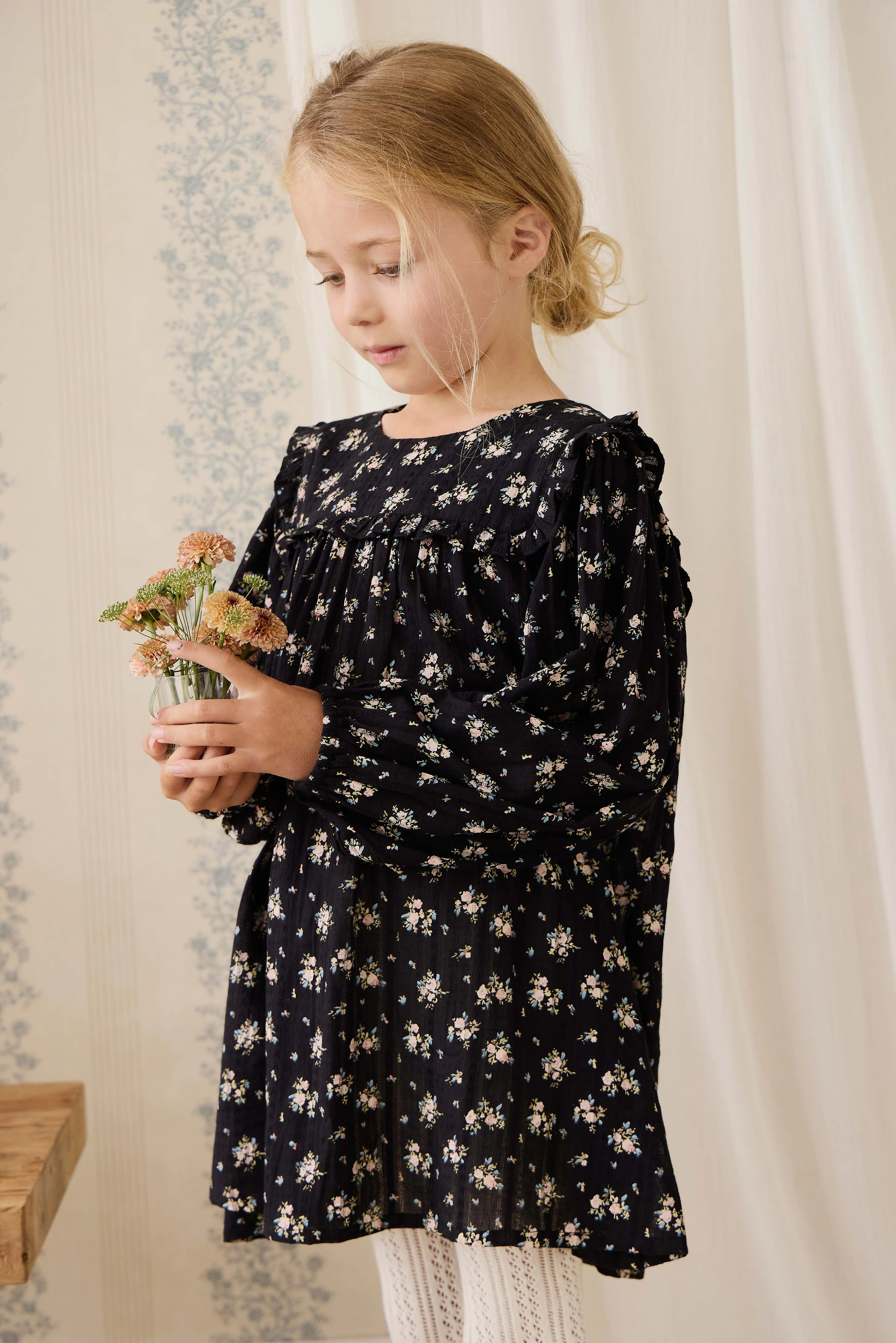 Organic Cotton Gianna Dress - Cassie Caviar - Image 4