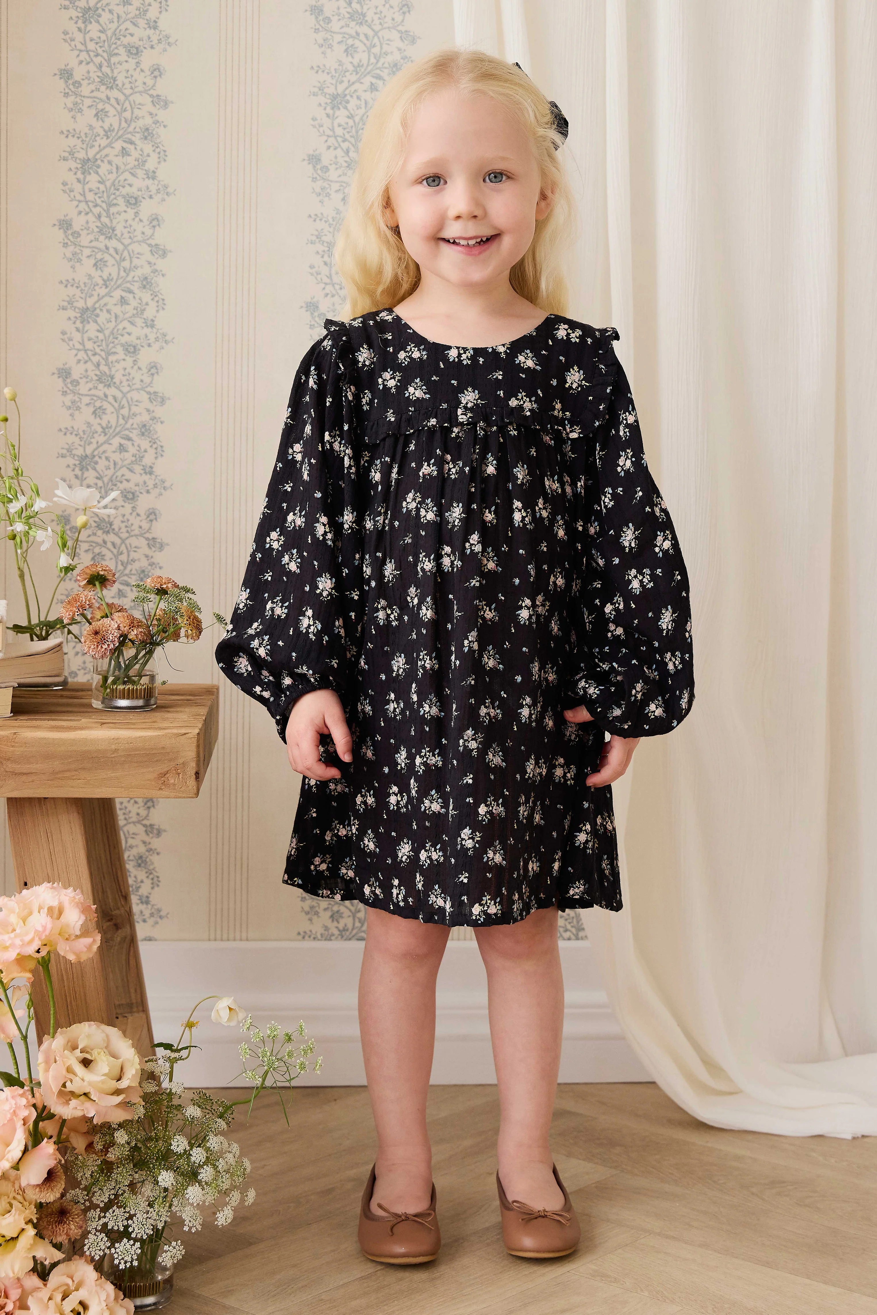 Organic Cotton Gianna Dress - Cassie Caviar - Image 6