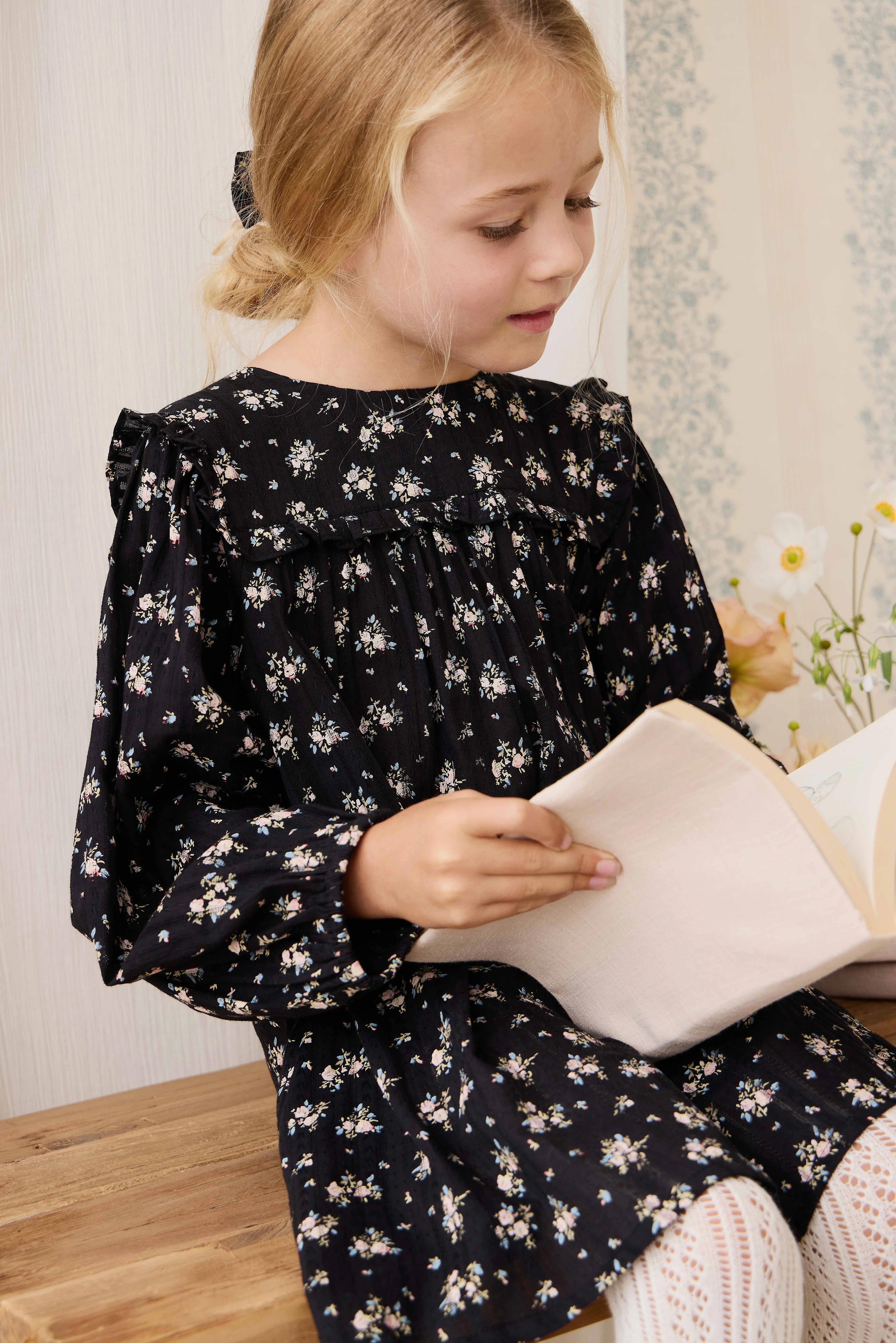 Organic Cotton Gianna Dress - Cassie Caviar - Image 7