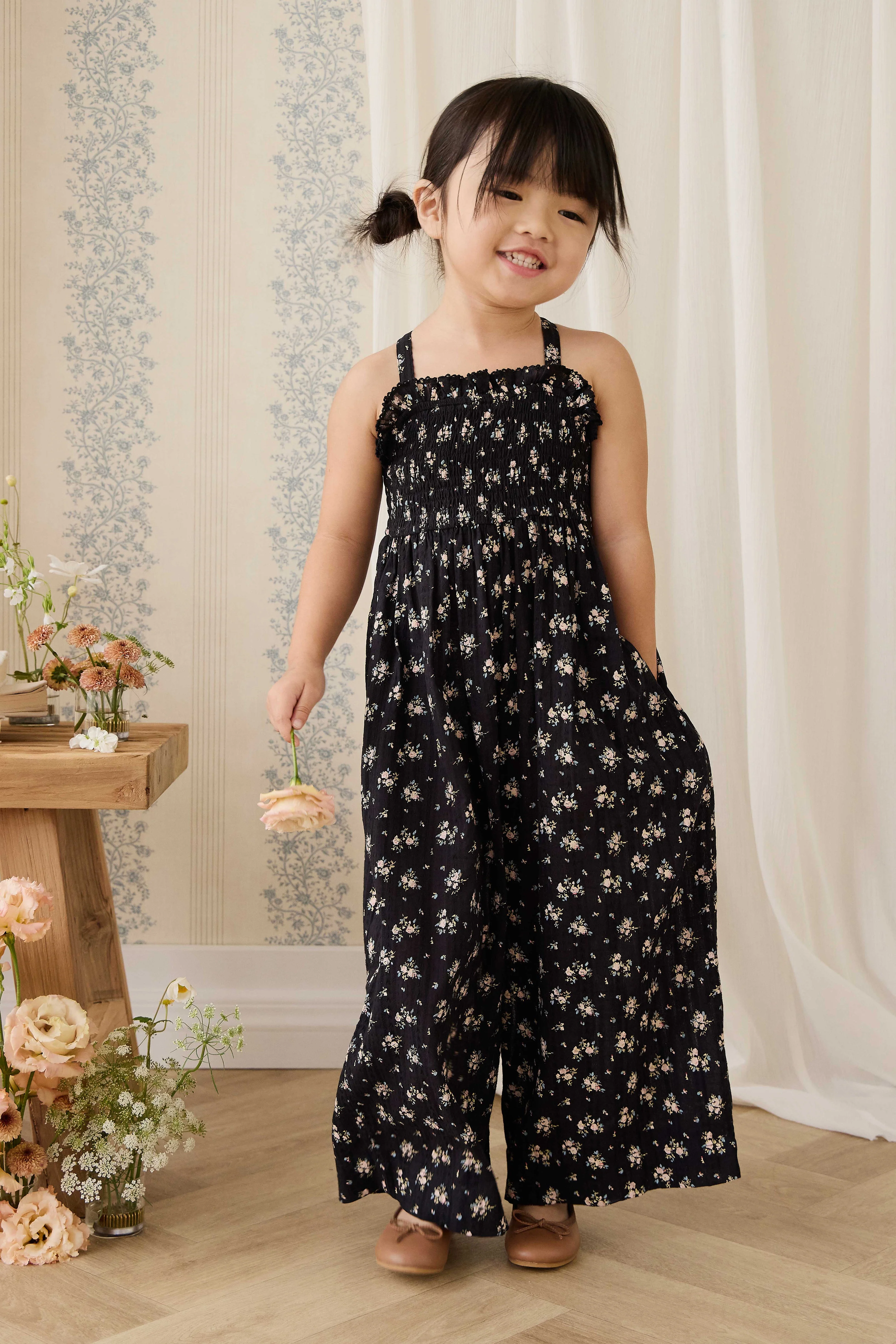 Organic Cotton Gianna Jumpsuit - Cassie Caviar - Image 4