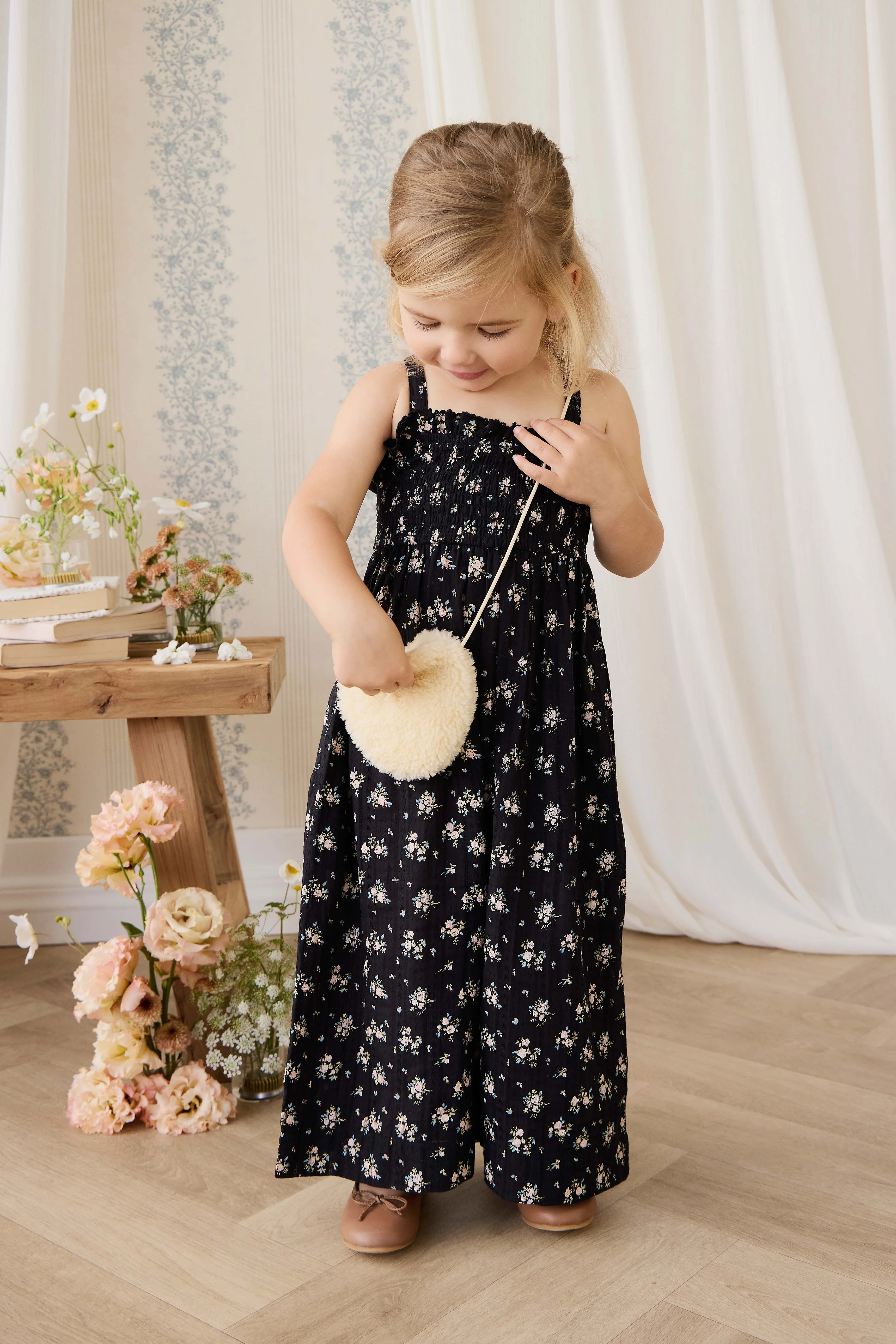 Organic Cotton Gianna Jumpsuit - Cassie Caviar - Image 8