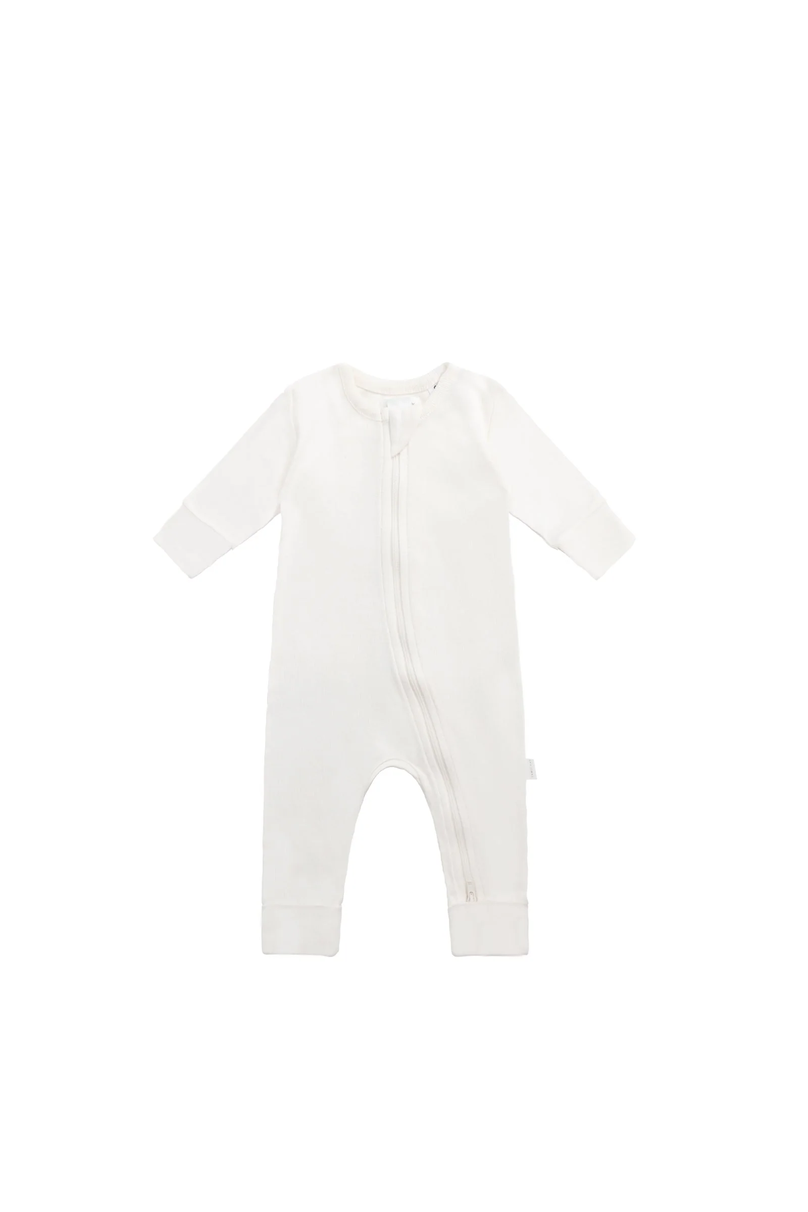 Organic Cotton Gracelyn Zip Onepiece - Milk