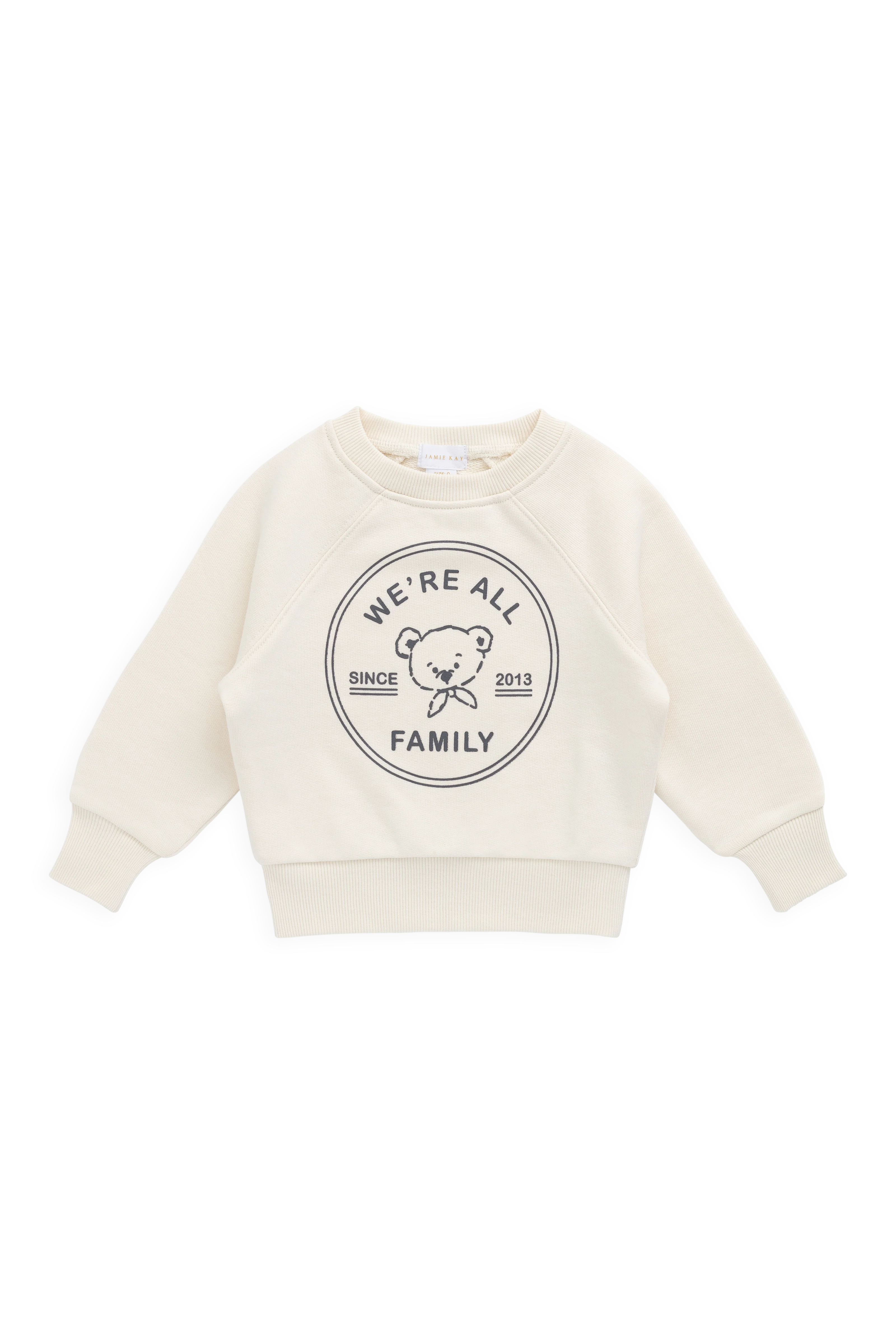 Organic Cotton Hayes Sweatshirt - We're All Family Cloud - Image 2