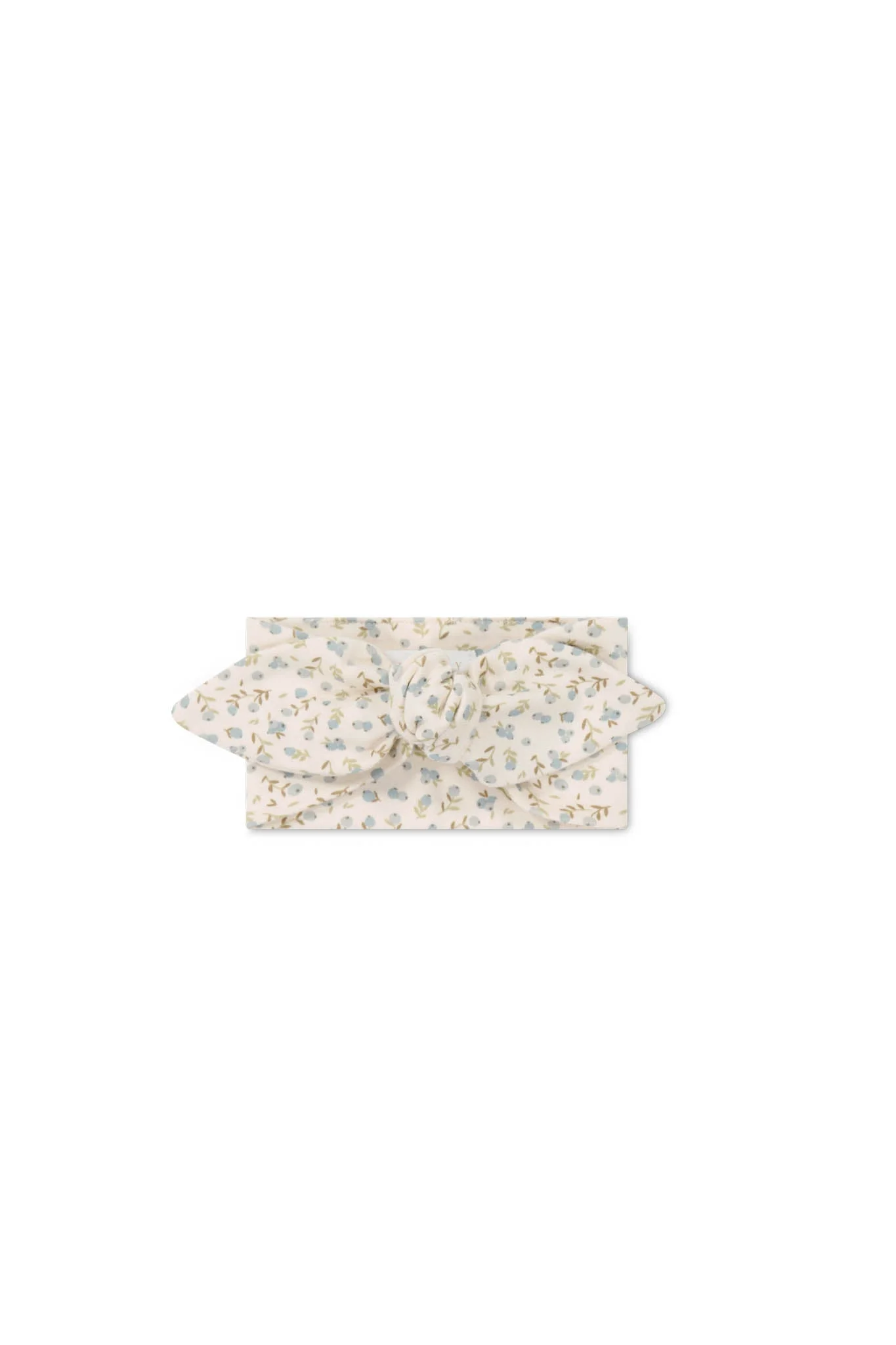 Organic Cotton Headband - Blueberry Ditsy - Image 2