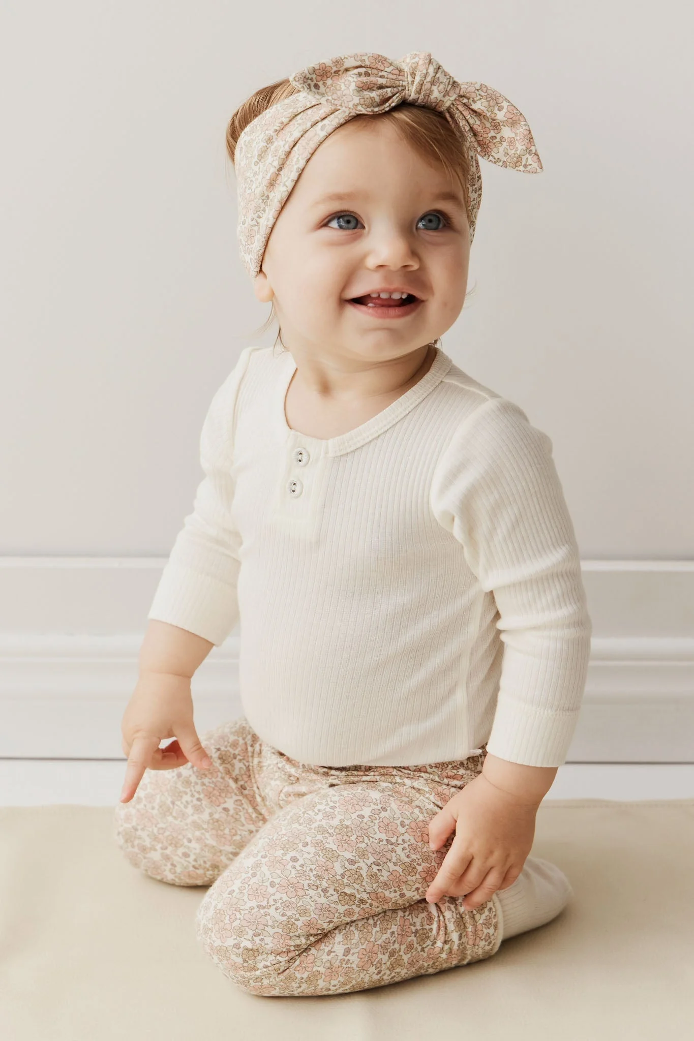 Organic Cotton Headband - Chloe Egret - Image 3