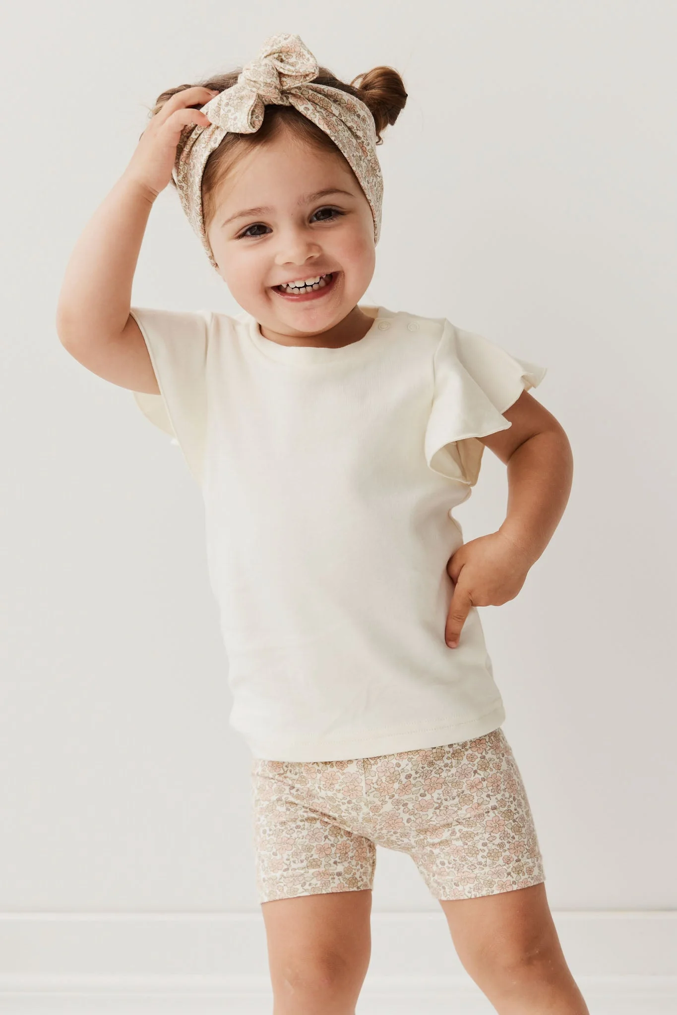 Organic Cotton Headband - Chloe Egret - Image 4
