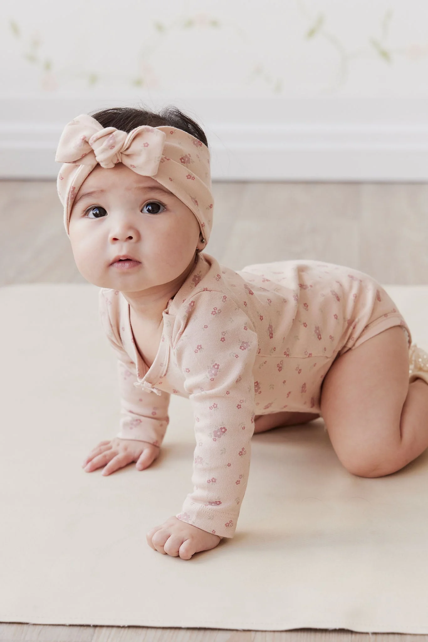 Organic Cotton Headband - Cindy Whisper Pink - Image 3