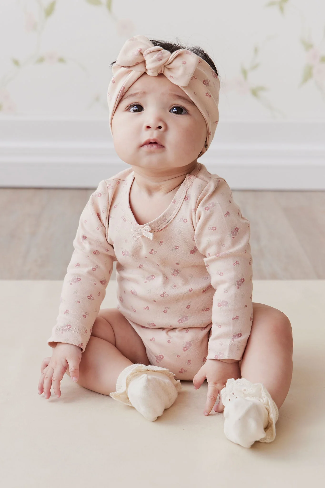Organic Cotton Headband - Cindy Whisper Pink - Image 4