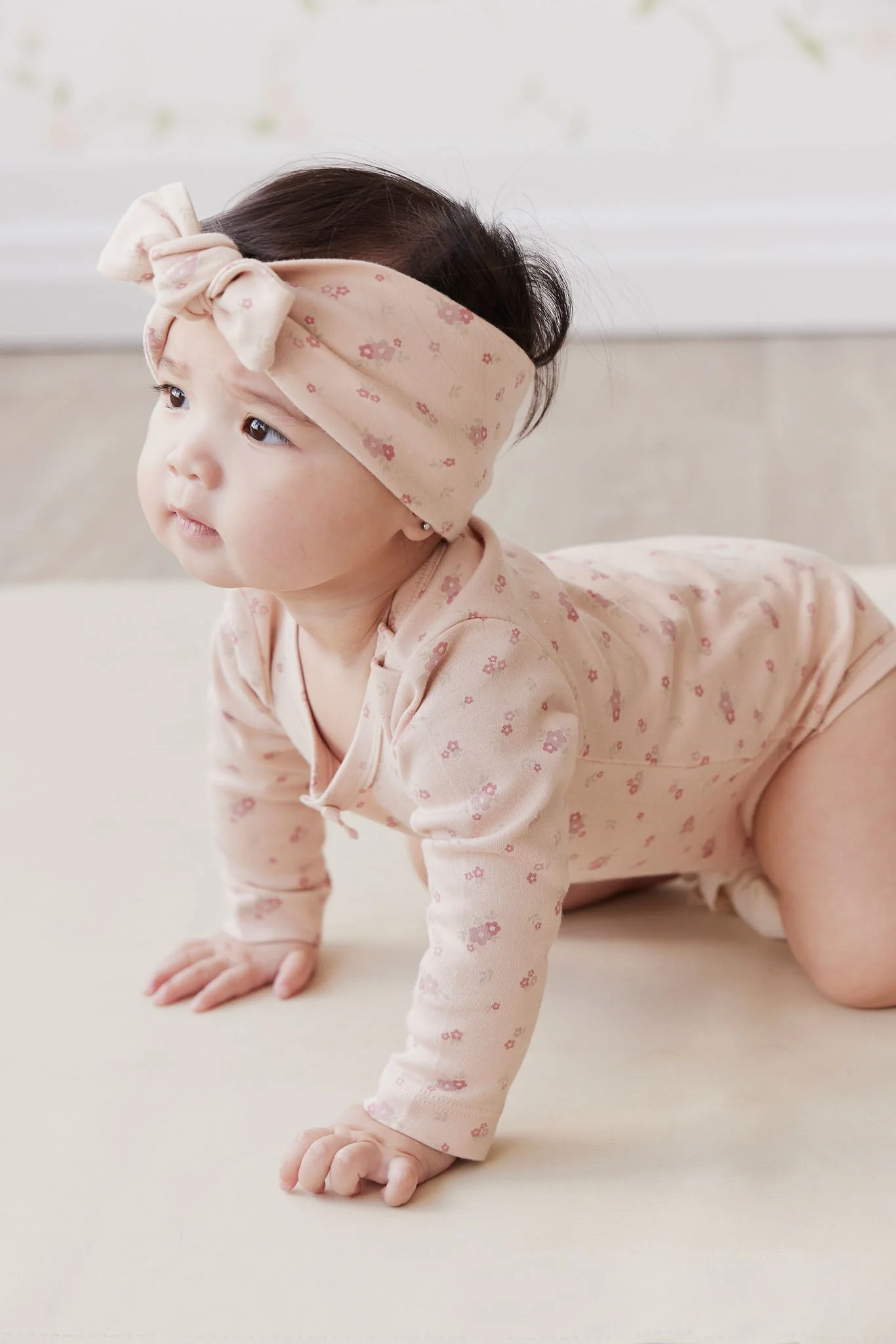 Organic Cotton Headband - Cindy Whisper Pink - Image 5